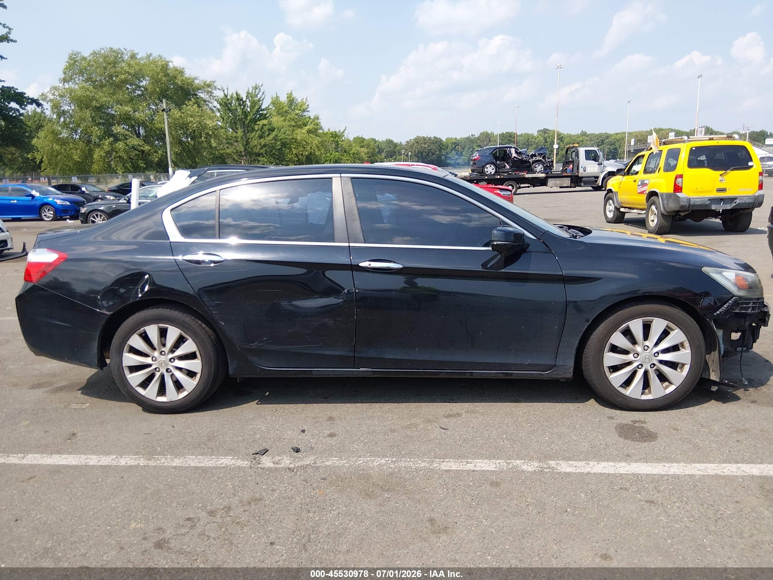 2013 Honda Accord Ex-l Black vin: 1HGCR2F85DA215757