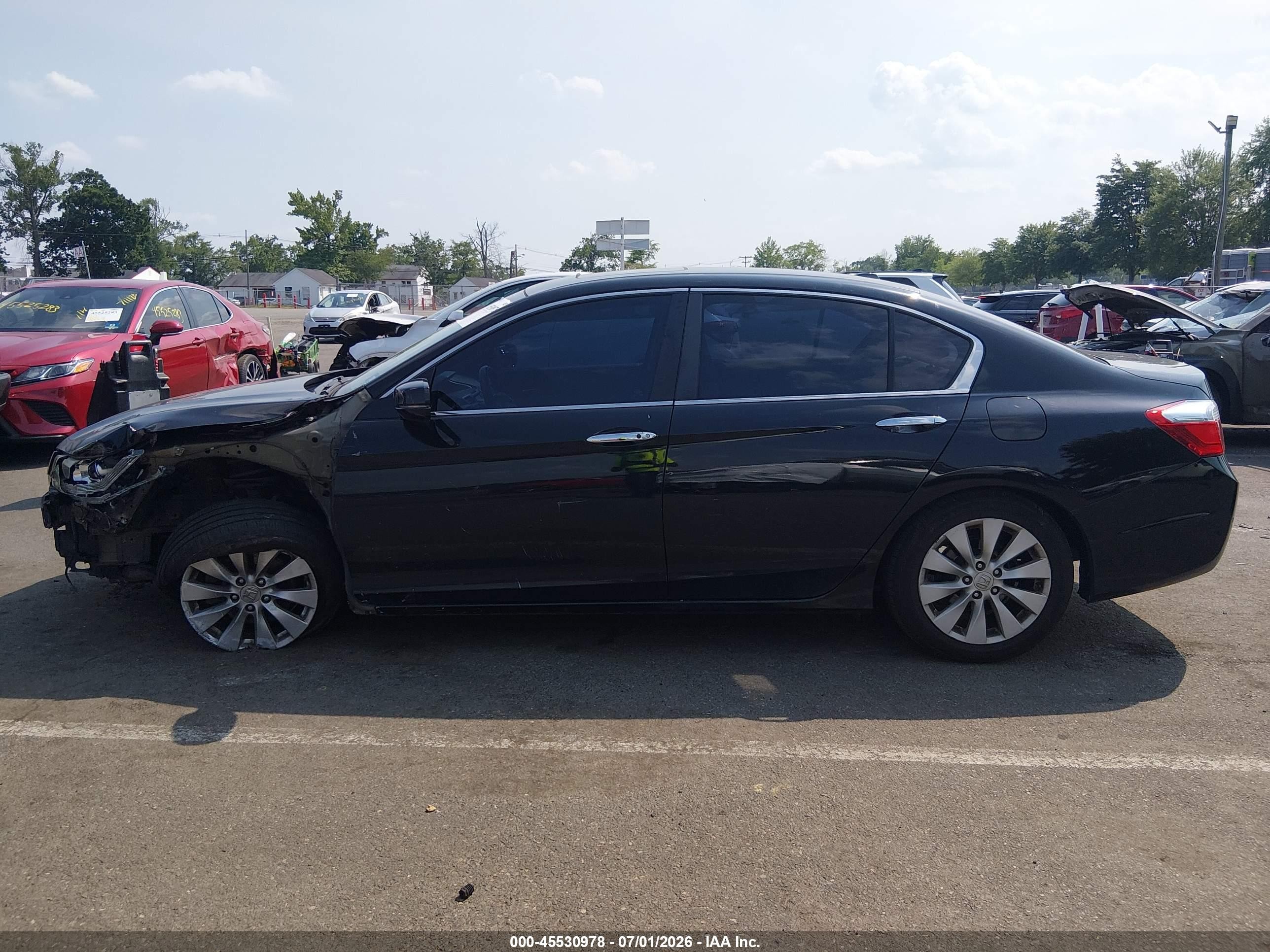 2013 Honda Accord Ex-l Black vin: 1HGCR2F85DA215757