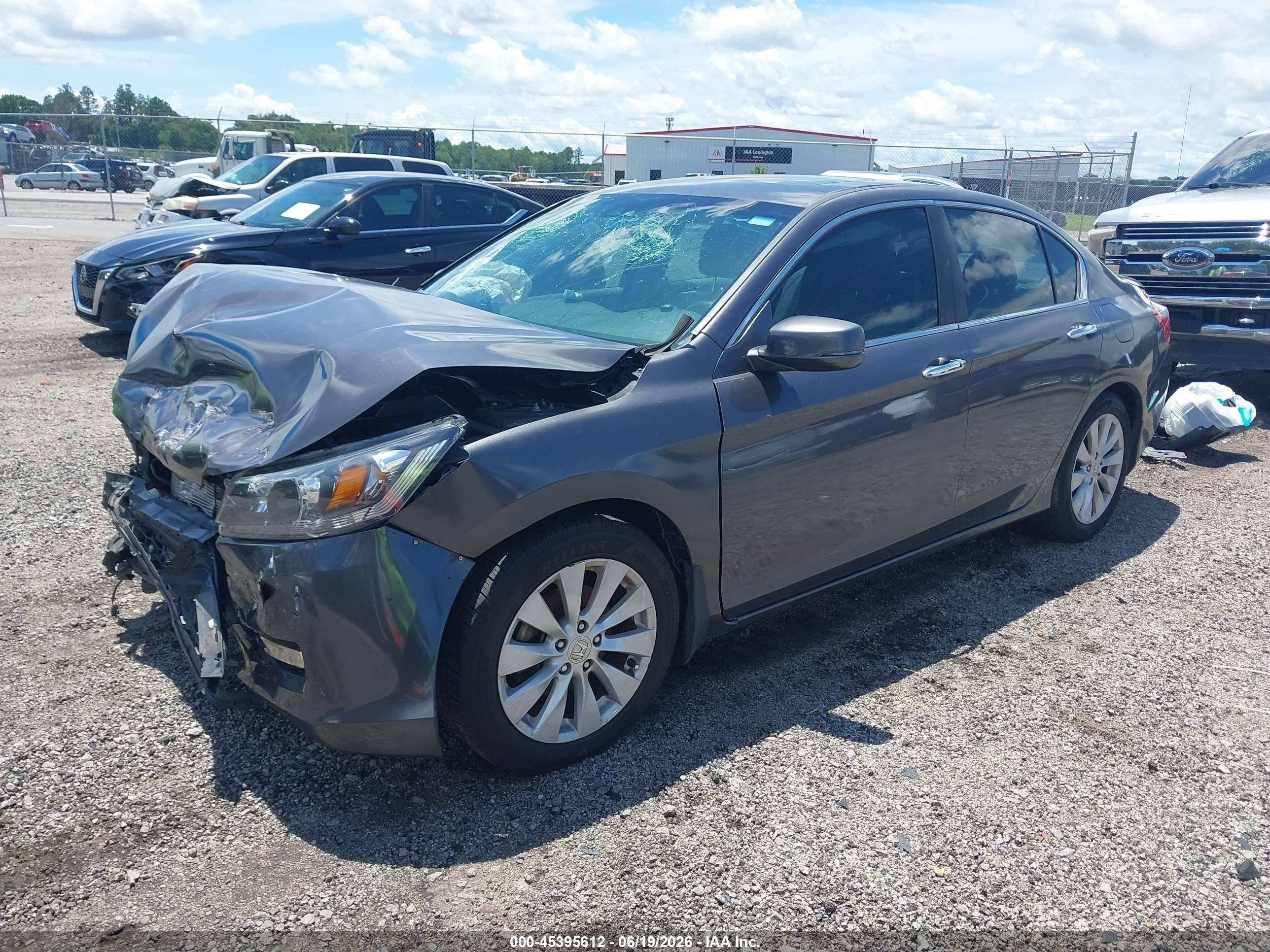 2013 Honda Accord Ex-l Gray vin: 1HGCR2F85DA243851