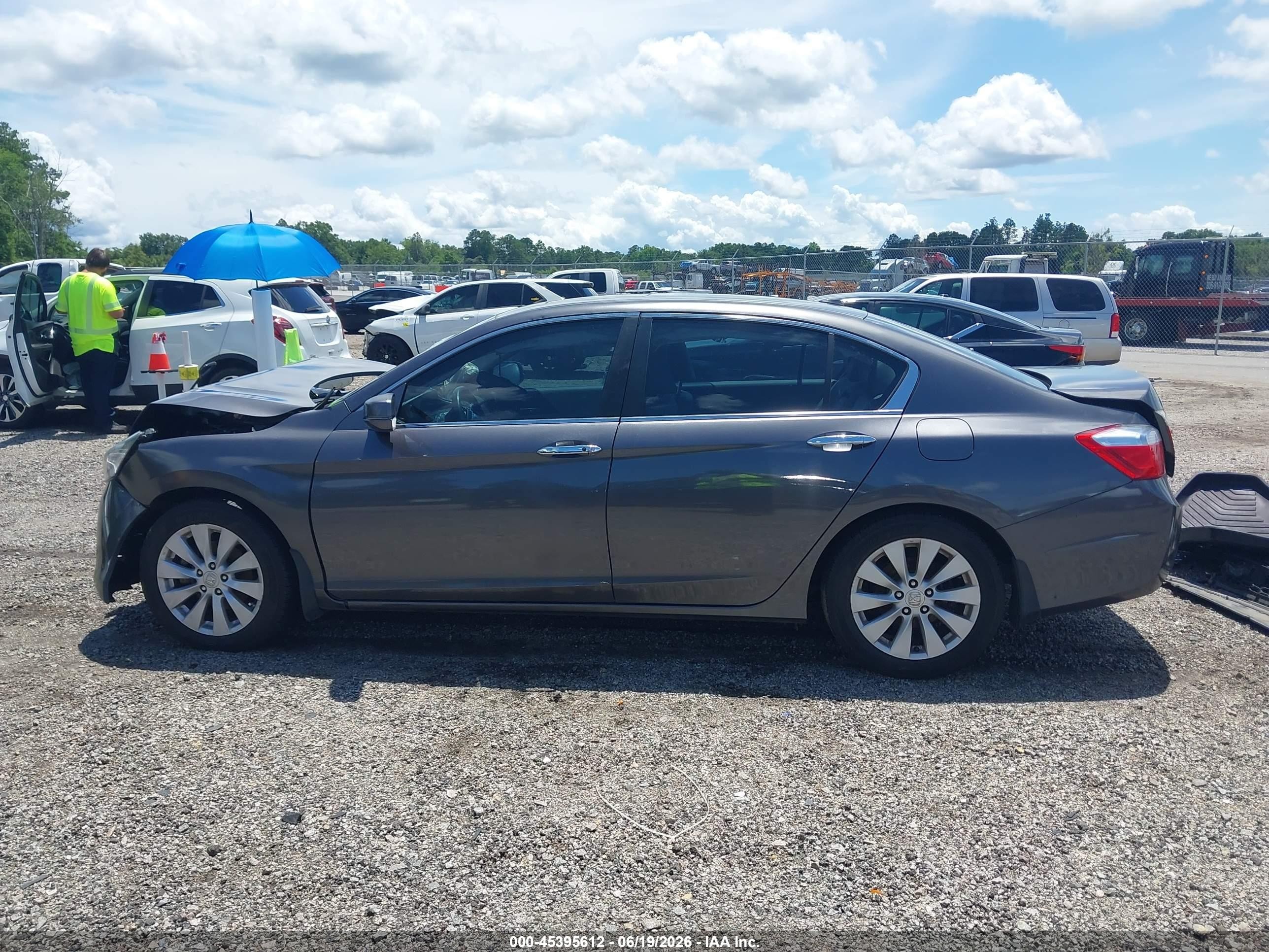2013 Honda Accord Ex-l Gray vin: 1HGCR2F85DA243851