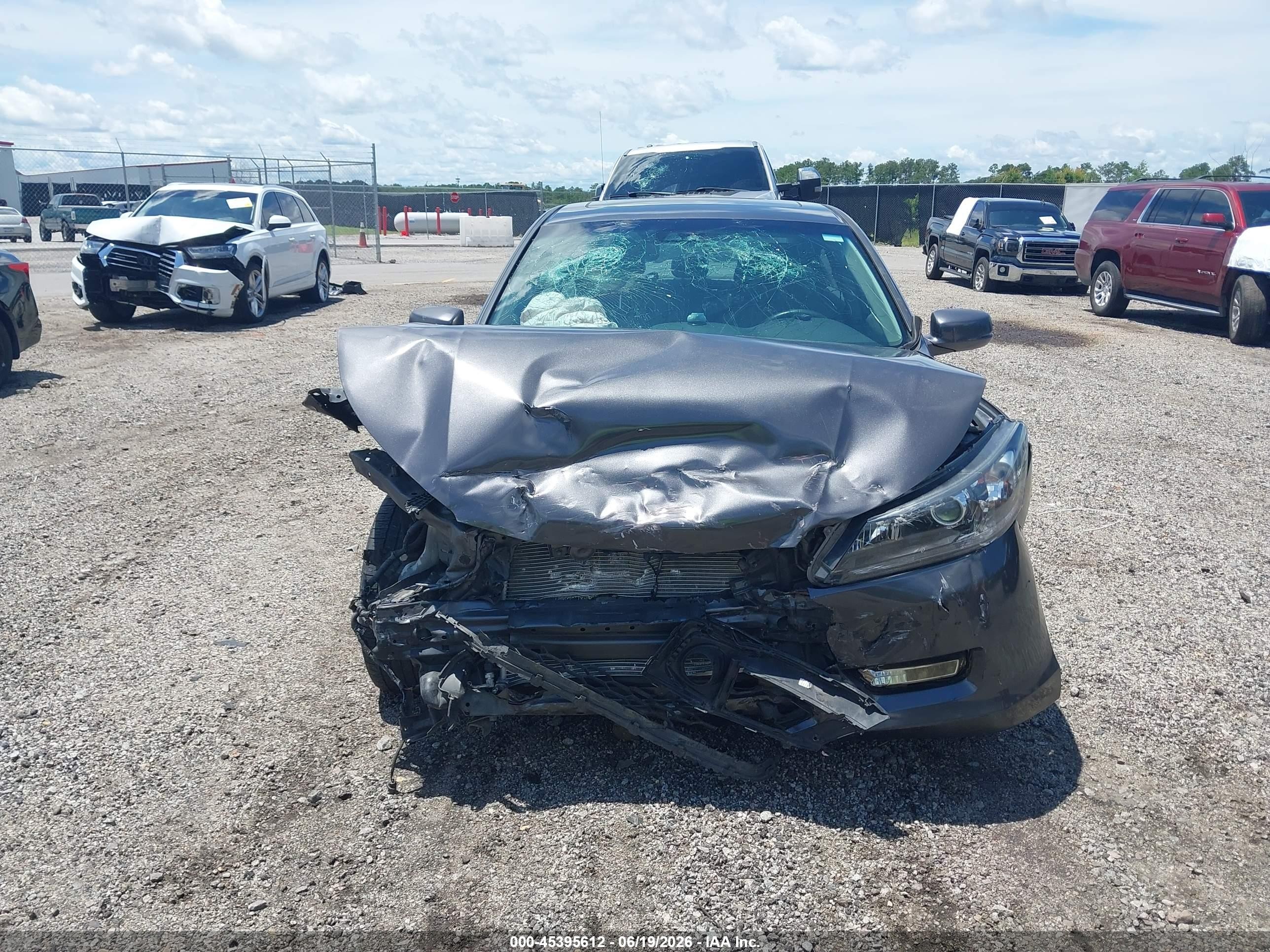 2013 Honda Accord Ex-l Gray vin: 1HGCR2F85DA243851