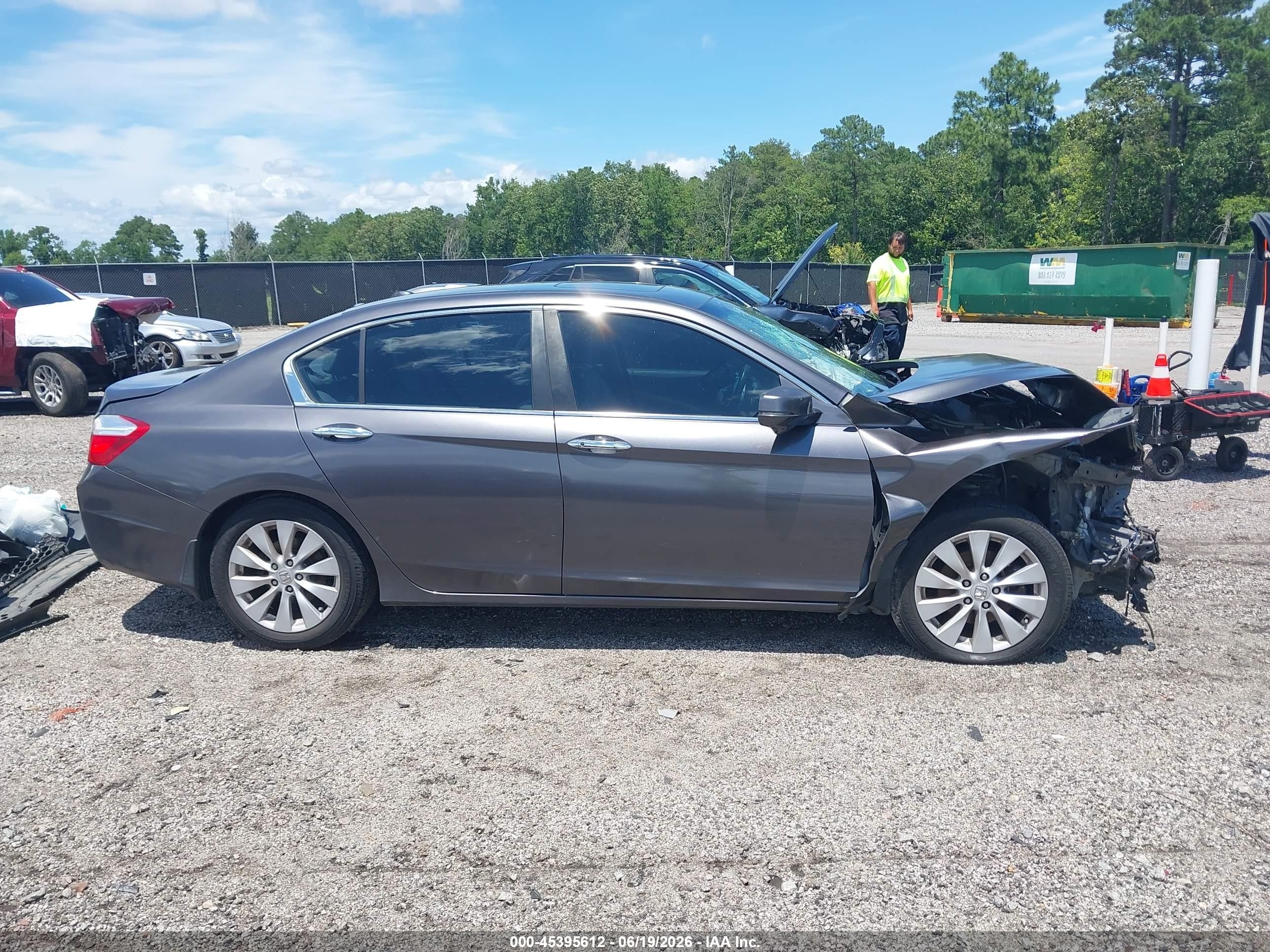 2013 Honda Accord Ex-l Gray vin: 1HGCR2F85DA243851