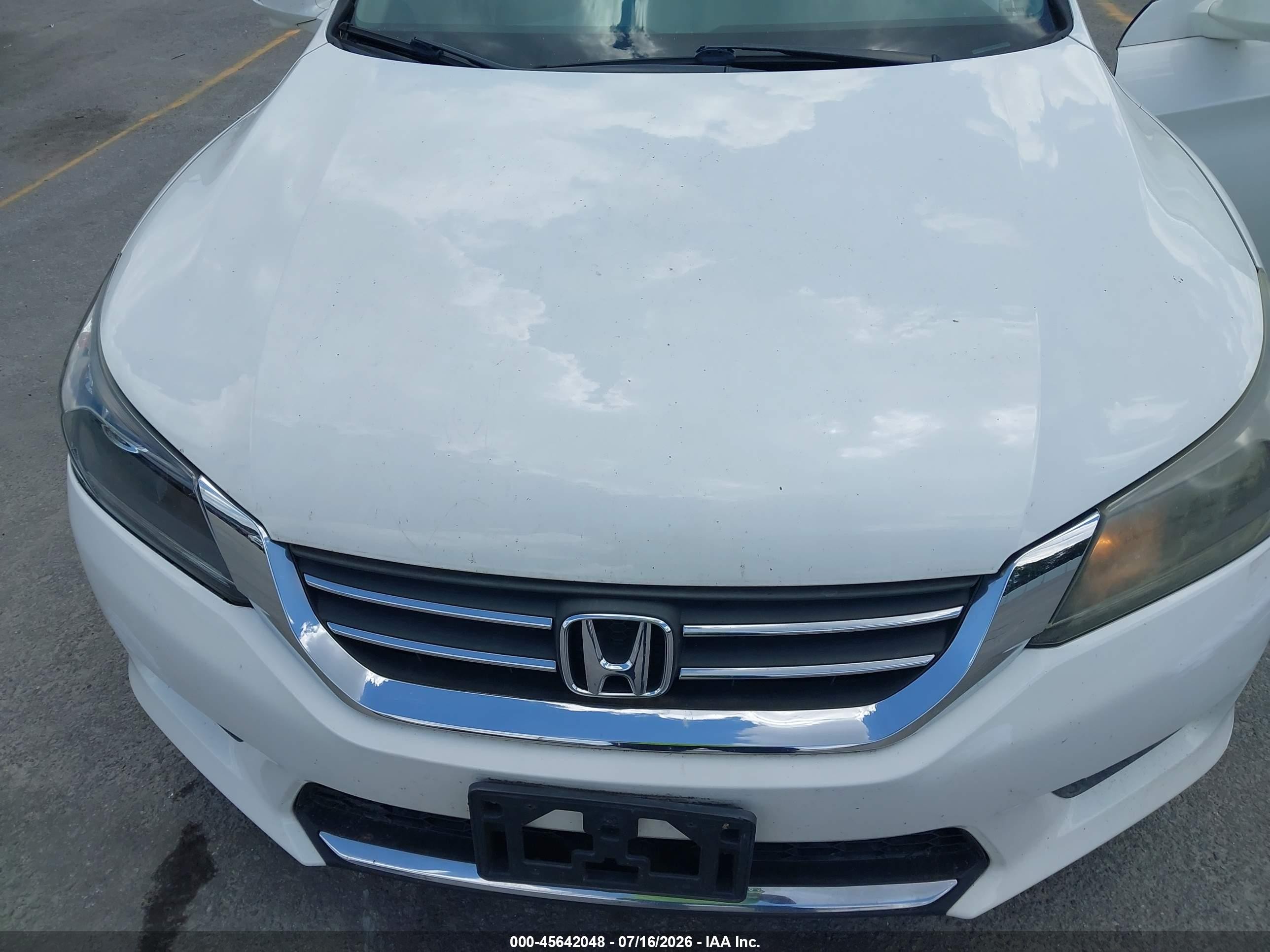 2013 Honda Accord Ex-l White vin: 1HGCR2F85DA265199