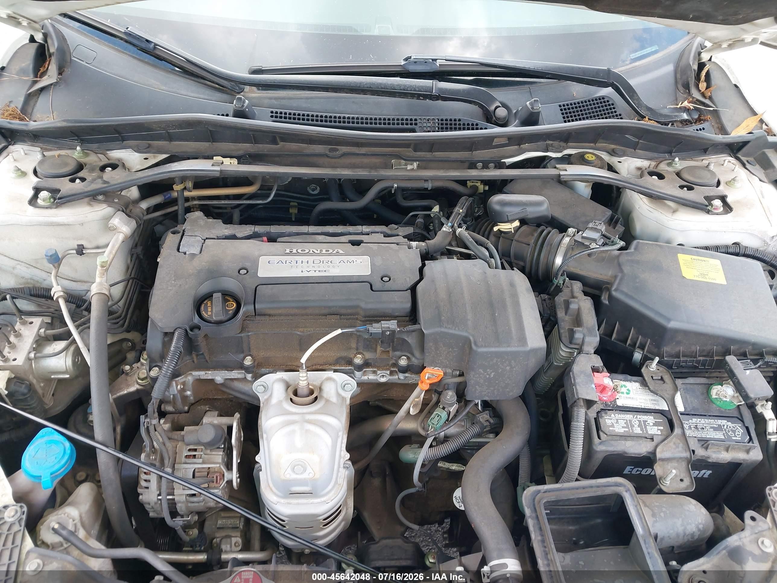 2013 Honda Accord Ex-l White vin: 1HGCR2F85DA265199
