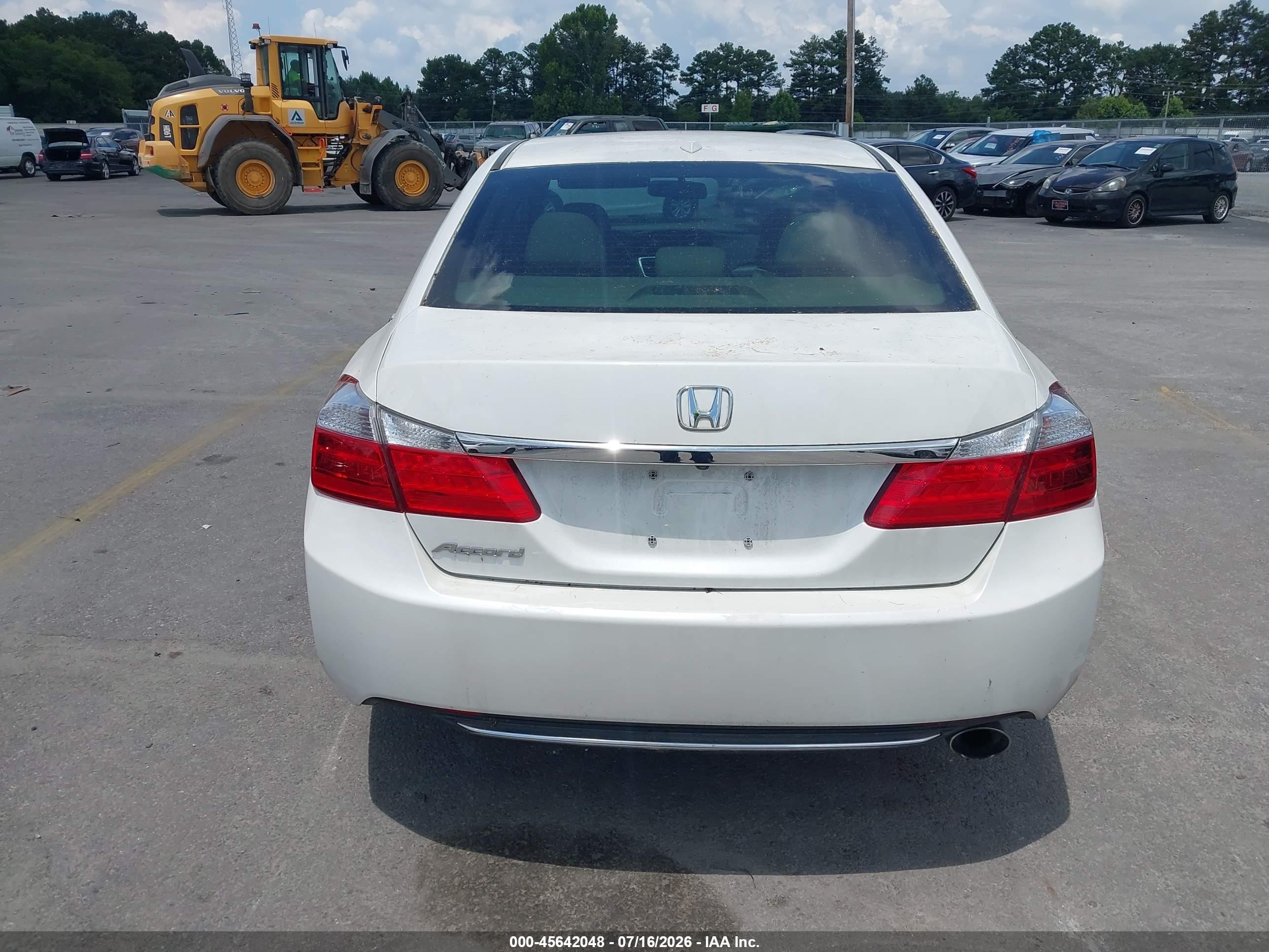 2013 Honda Accord Ex-l White vin: 1HGCR2F85DA265199