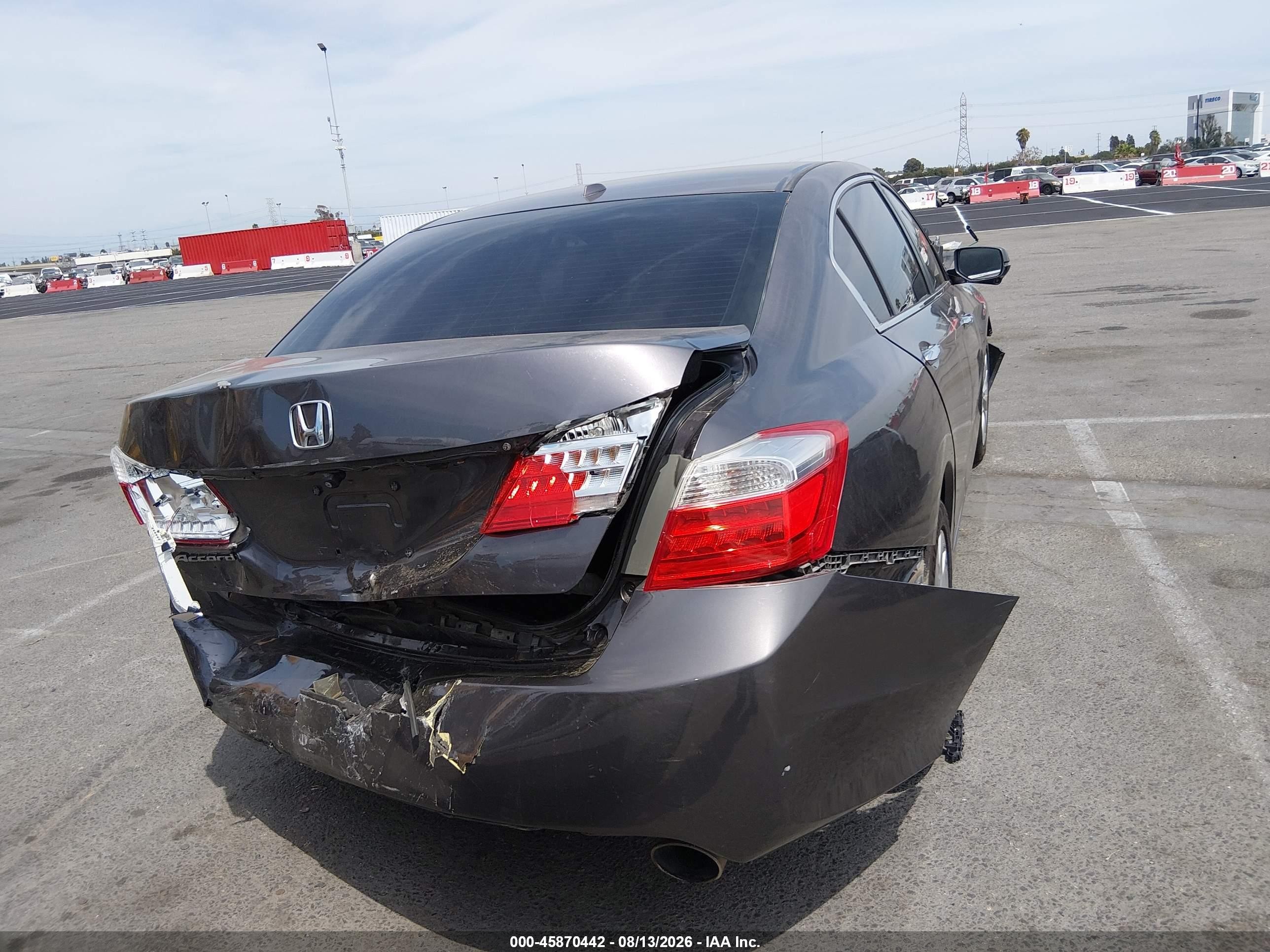 2014 Honda Accord Ex-l Gray vin: 1HGCR2F85EA018346