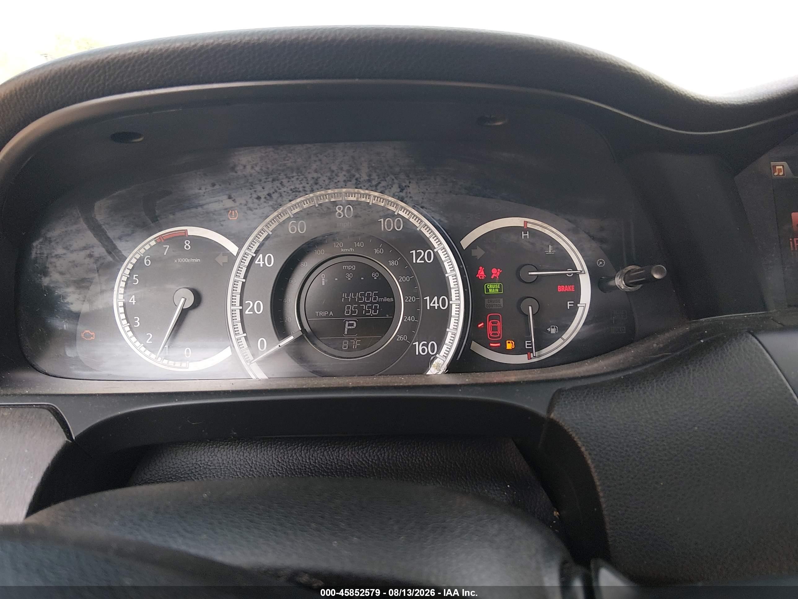 2014 Honda Accord Ex-l White vin: 1HGCR2F85EA042498