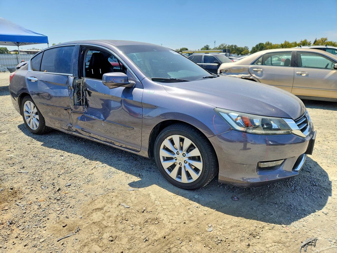 2014 Honda Accord Exl Серый vin: 1HGCR2F85EA058121