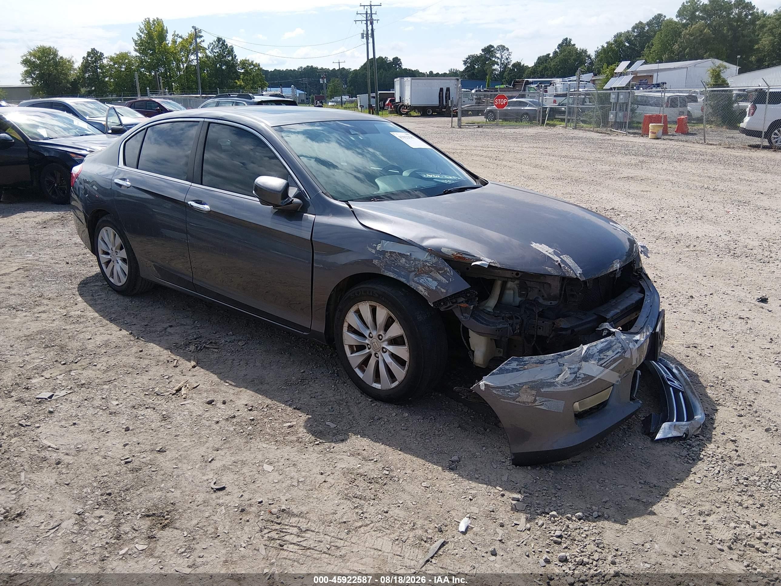 2014 Honda Accord Ex-l Gray vin: 1HGCR2F85EA062363
