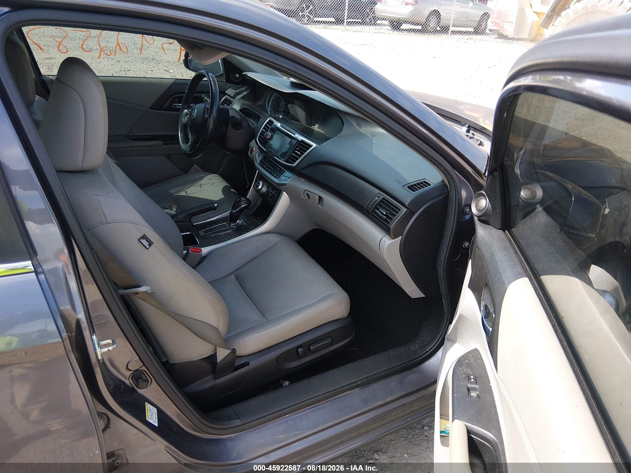2014 Honda Accord Ex-l Gray vin: 1HGCR2F85EA062363
