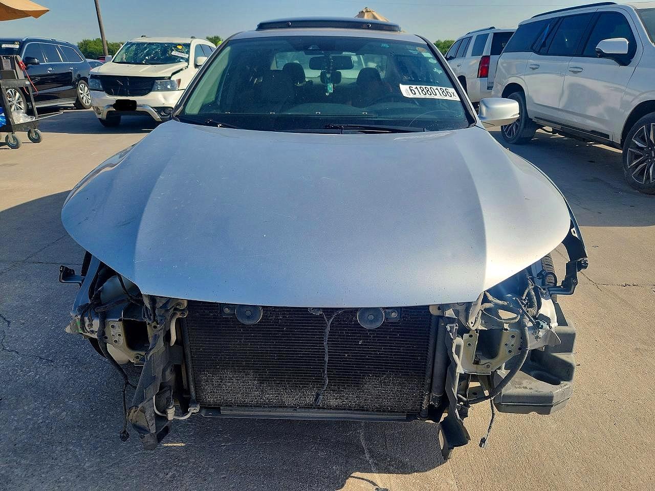 2014 Honda Accord Exl Silver vin: 1HGCR2F85EA063304