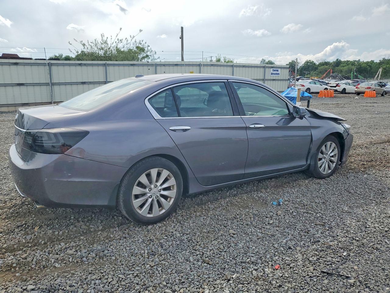 2014 Honda Accord Exl Gray vin: 1HGCR2F85EA138650