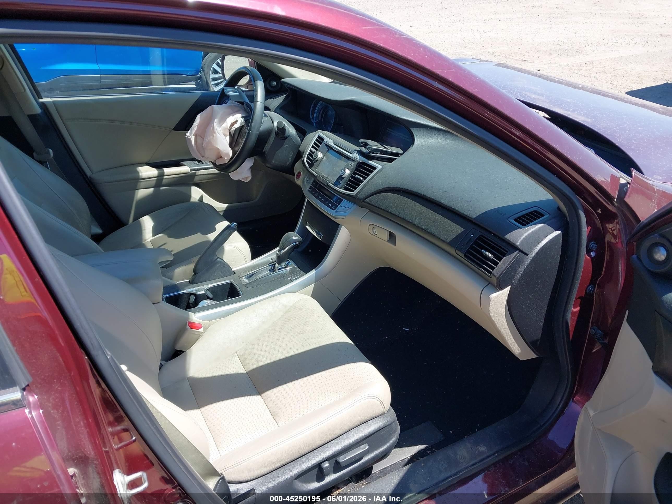2014 Honda Accord Ex-l Red vin: 1HGCR2F85EA227828