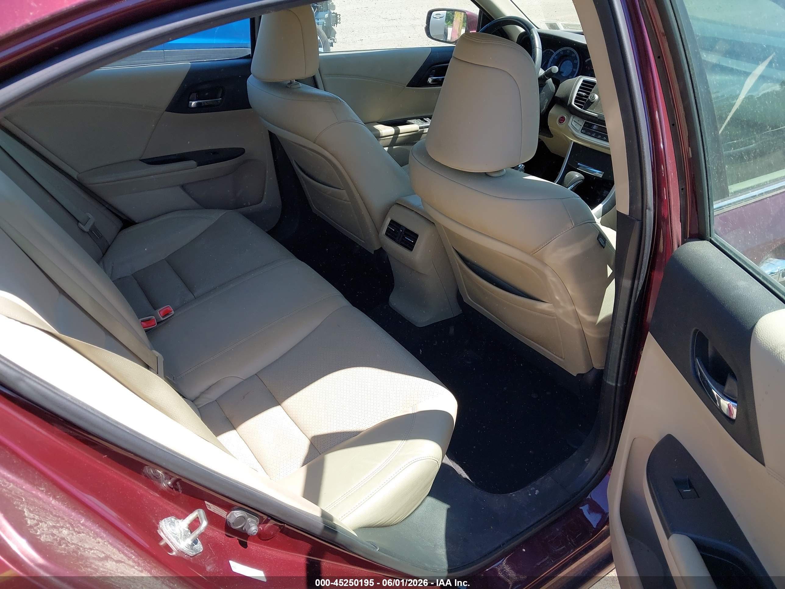 2014 Honda Accord Ex-l Red vin: 1HGCR2F85EA227828