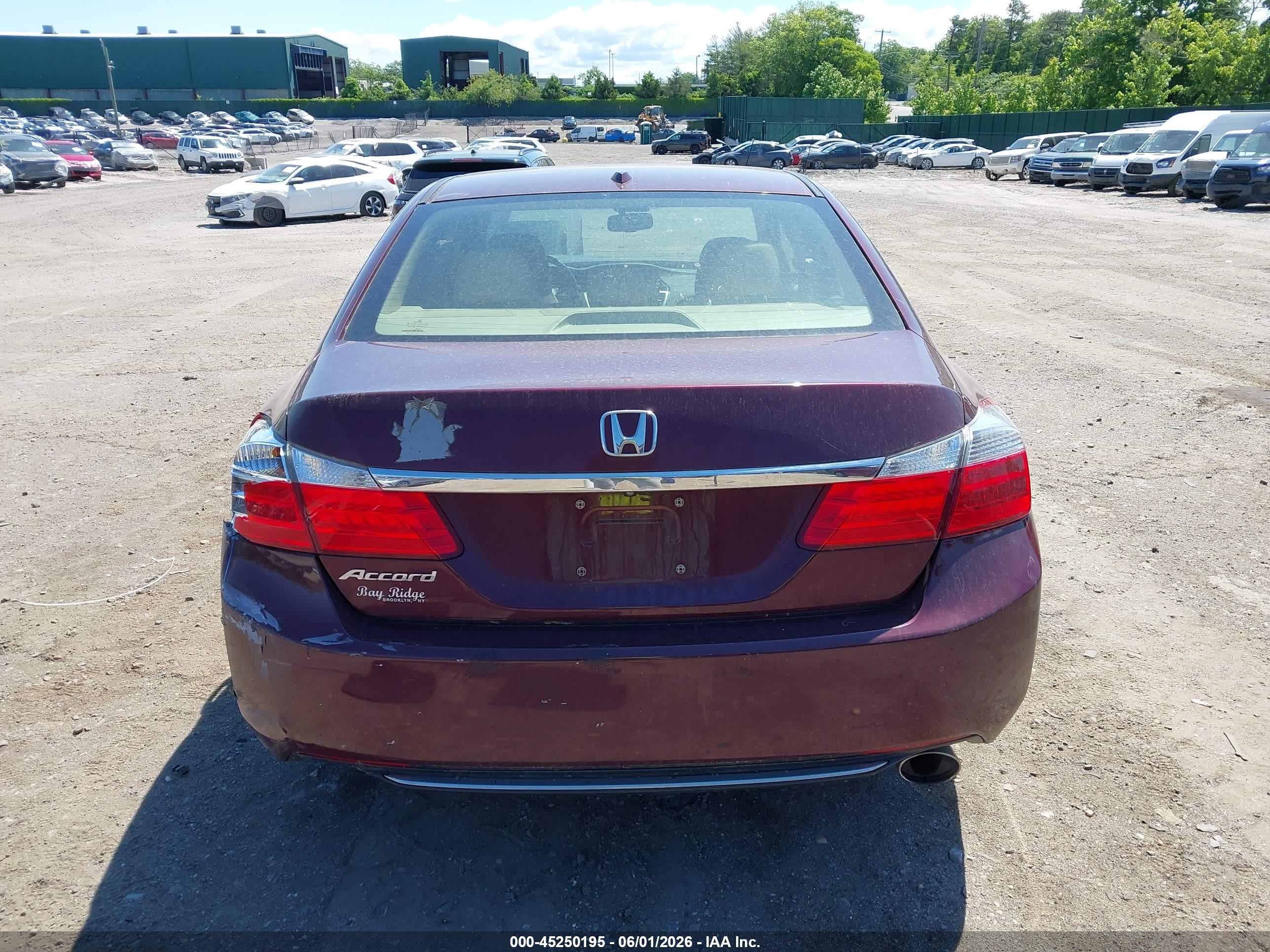 2014 Honda Accord Ex-l Red vin: 1HGCR2F85EA227828