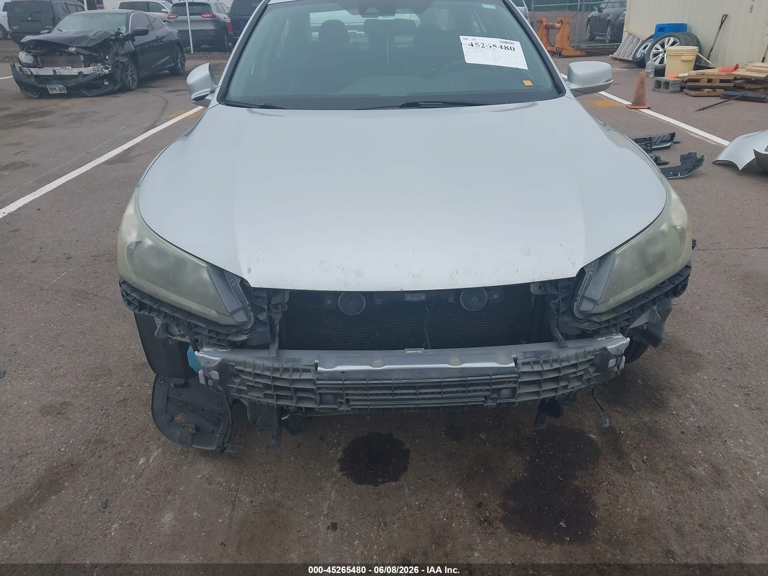 2014 Honda Accord Ex-l Silver vin: 1HGCR2F85EA244693