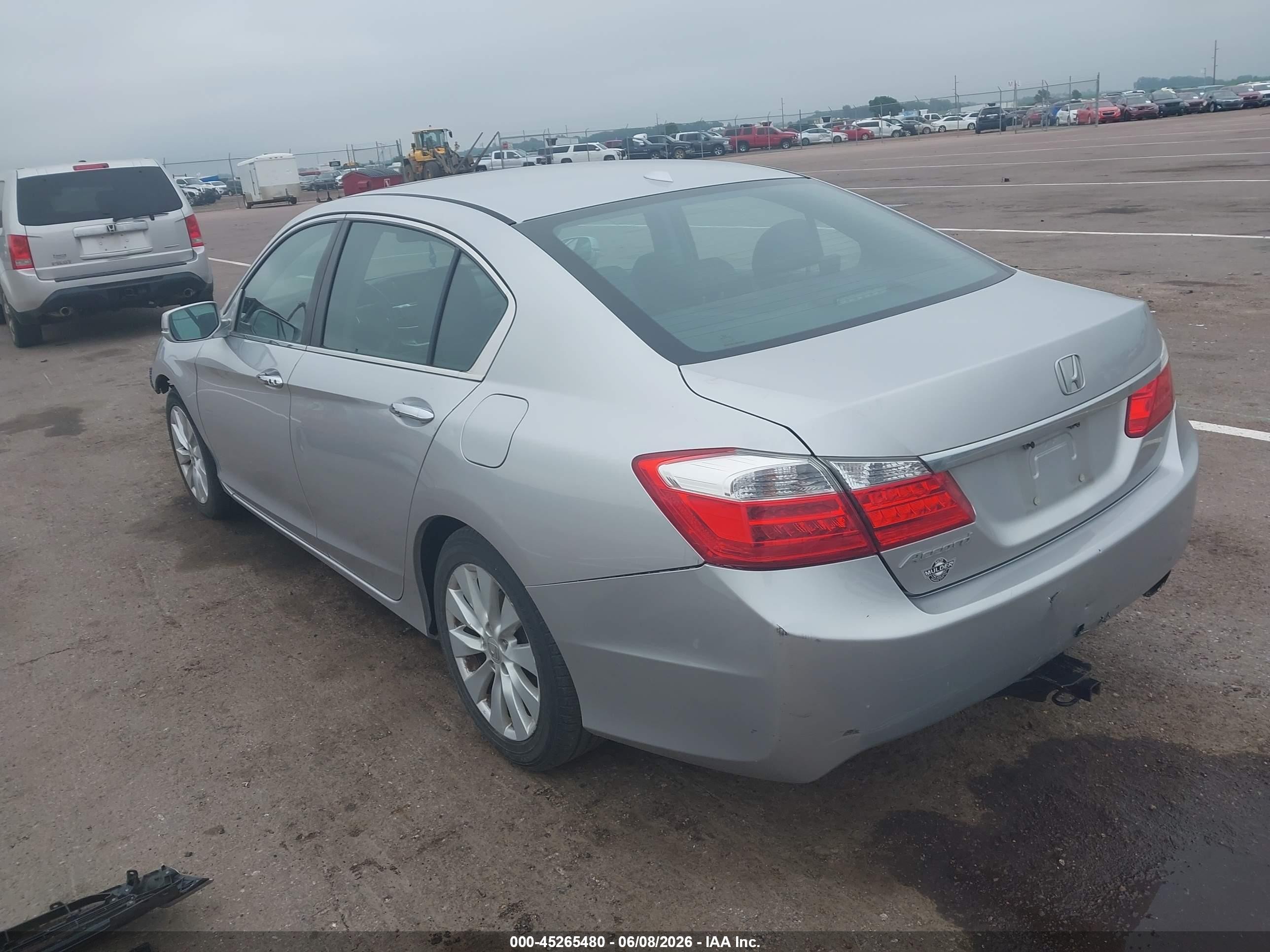 2014 Honda Accord Ex-l Silver vin: 1HGCR2F85EA244693