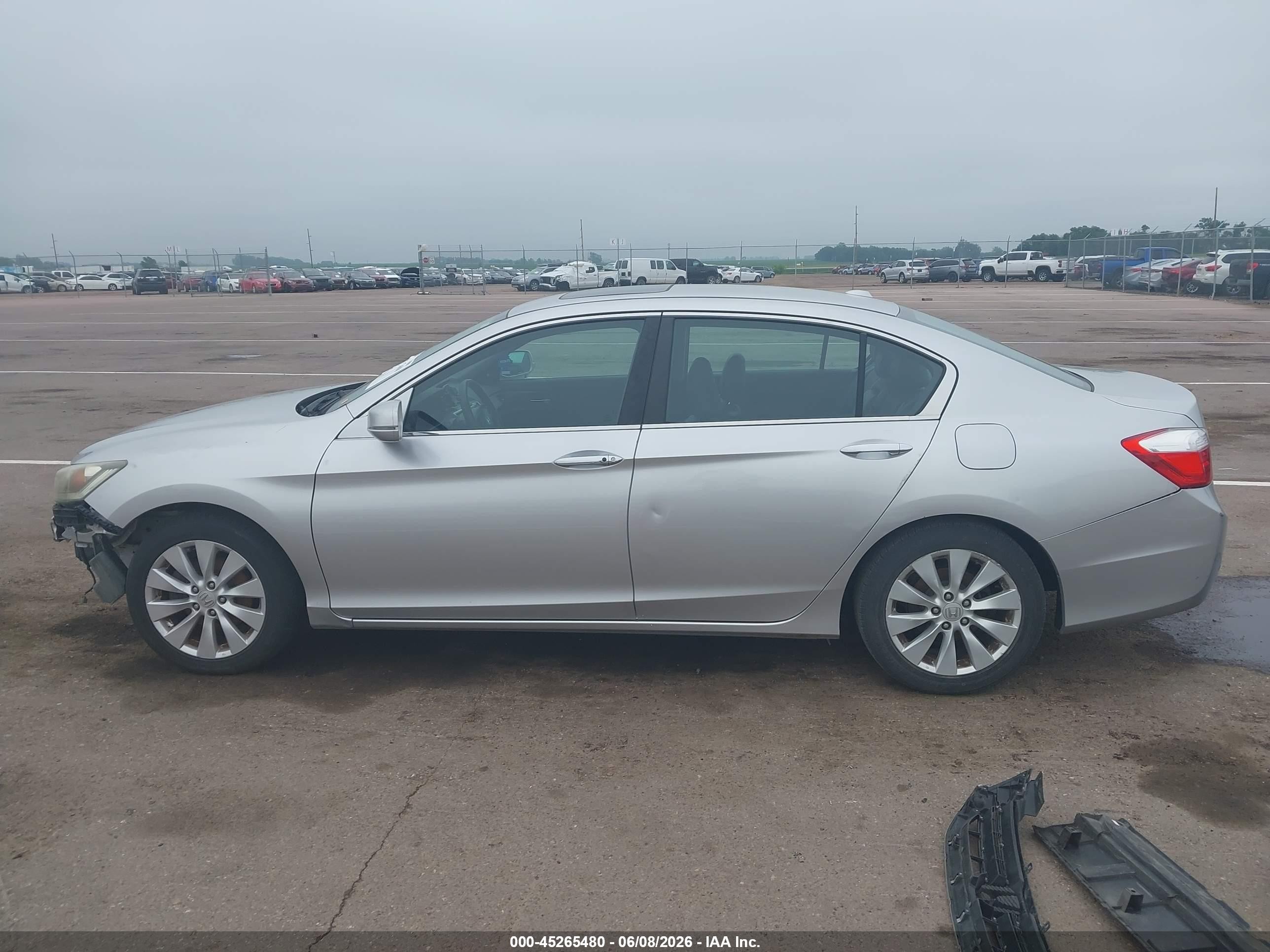 2014 Honda Accord Ex-l Silver vin: 1HGCR2F85EA244693
