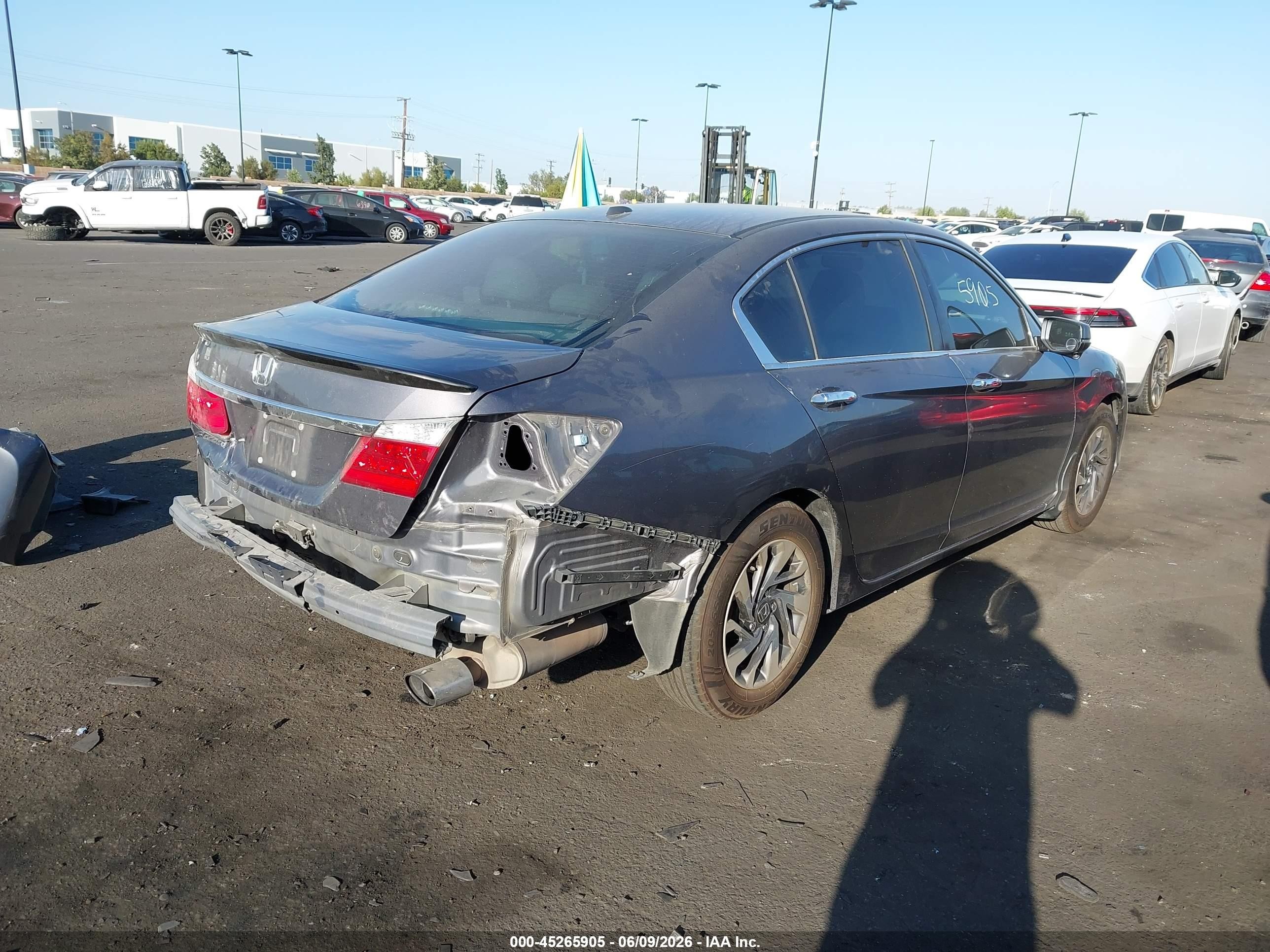 2014 Honda Accord Ex-l Gray vin: 1HGCR2F85EA275183
