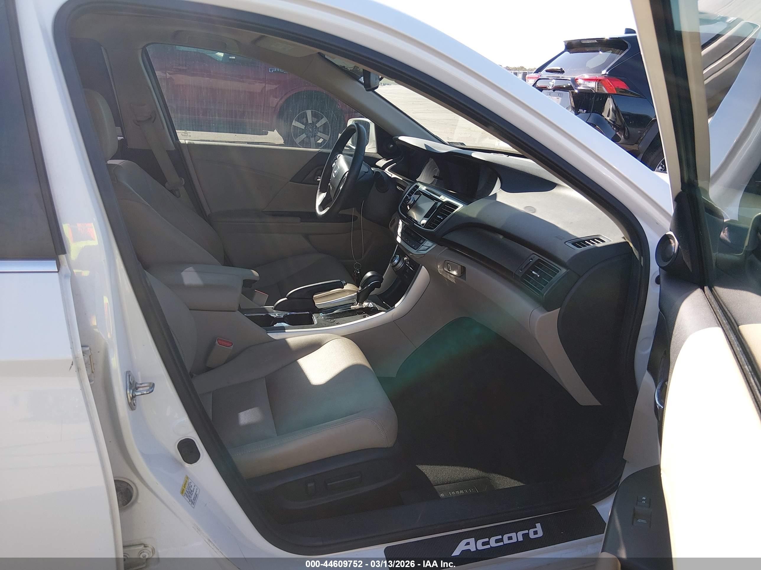 2014 Honda Accord Ex-l White vin: 1HGCR2F85EA291609
