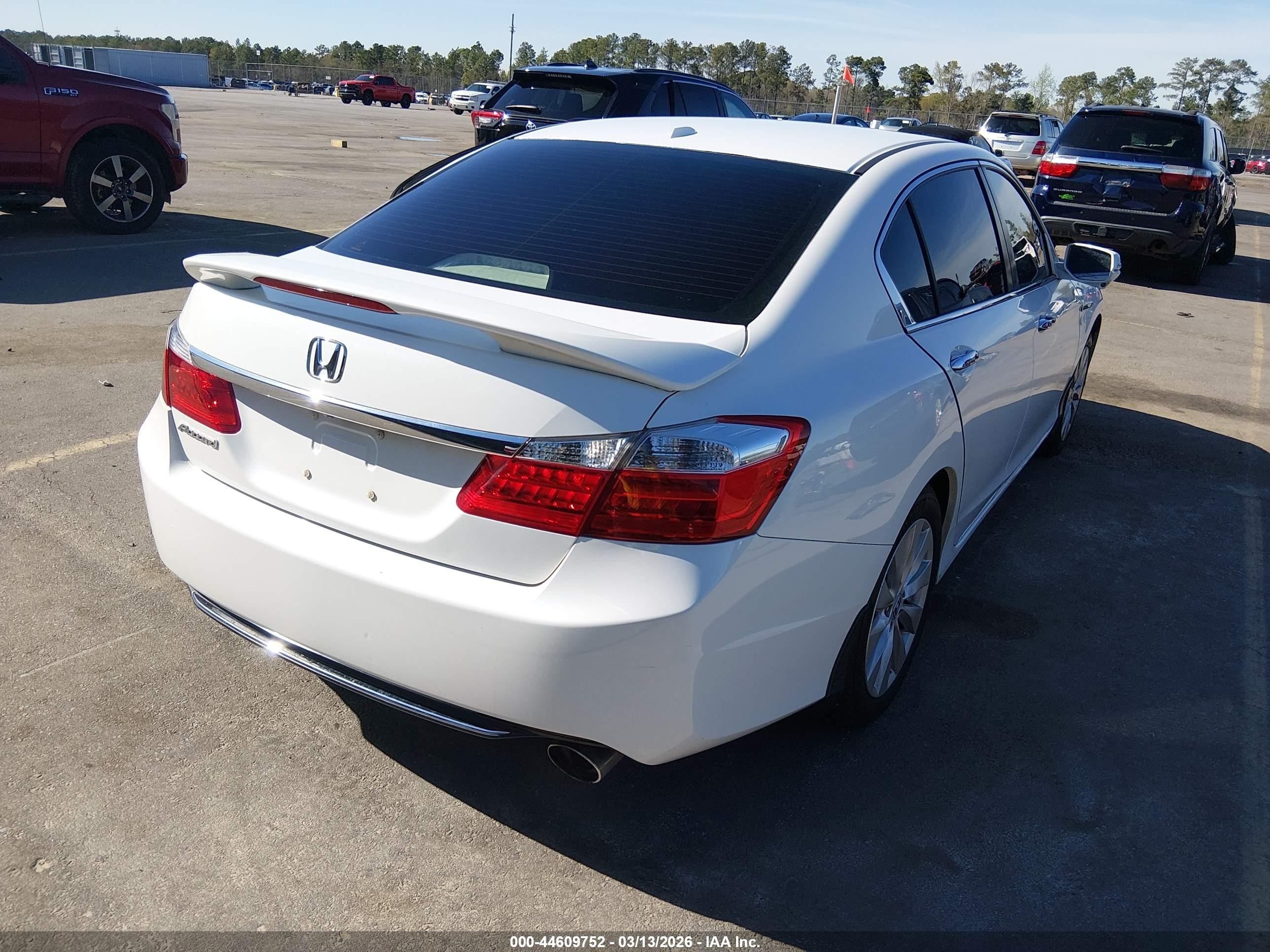 2014 Honda Accord Ex-l White vin: 1HGCR2F85EA291609