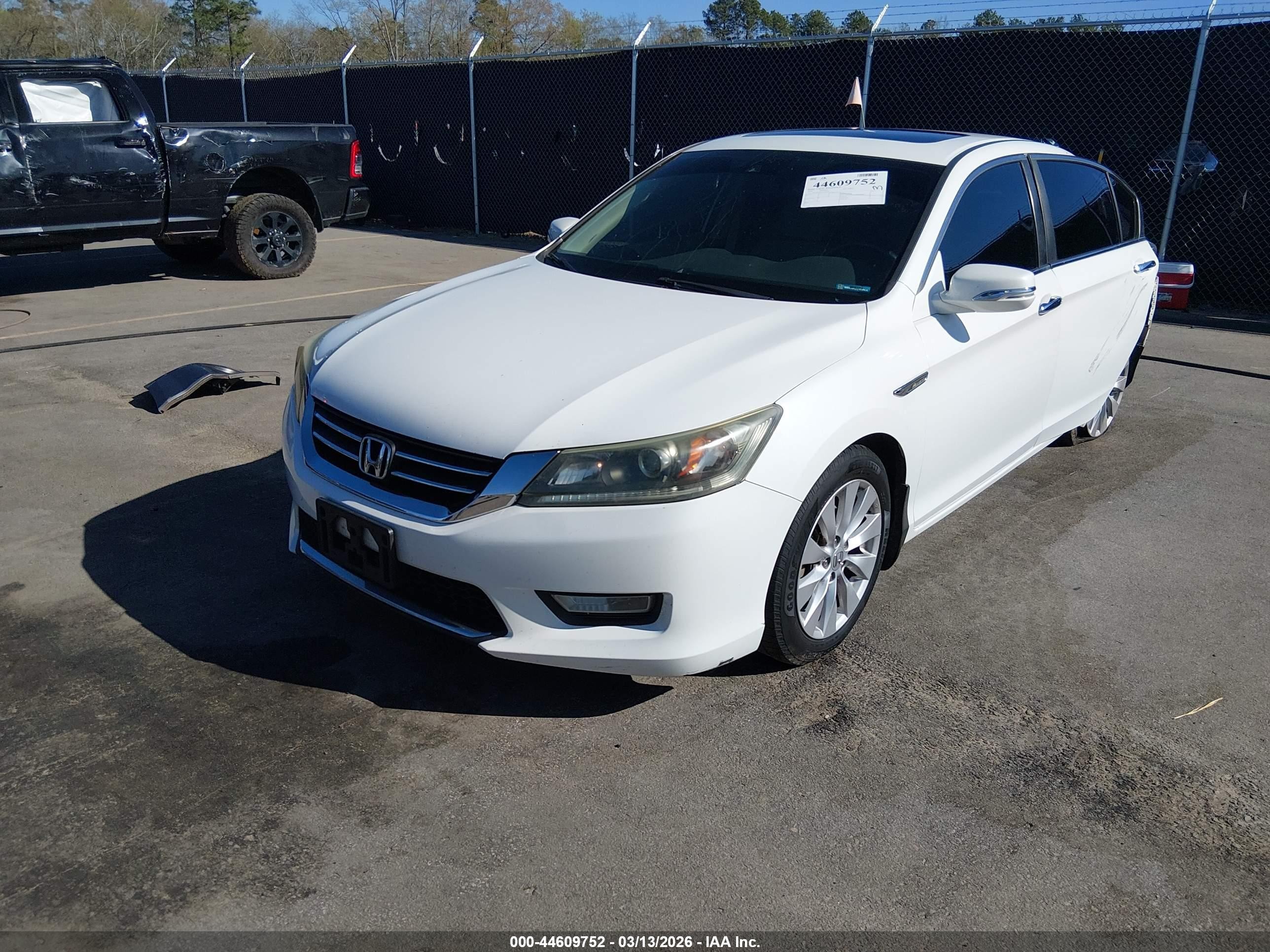 2014 Honda Accord Ex-l White vin: 1HGCR2F85EA291609
