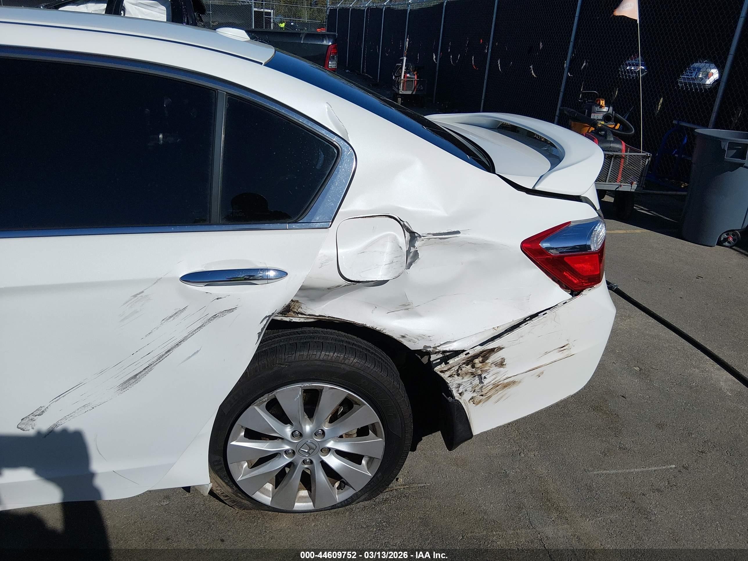 2014 Honda Accord Ex-l White vin: 1HGCR2F85EA291609