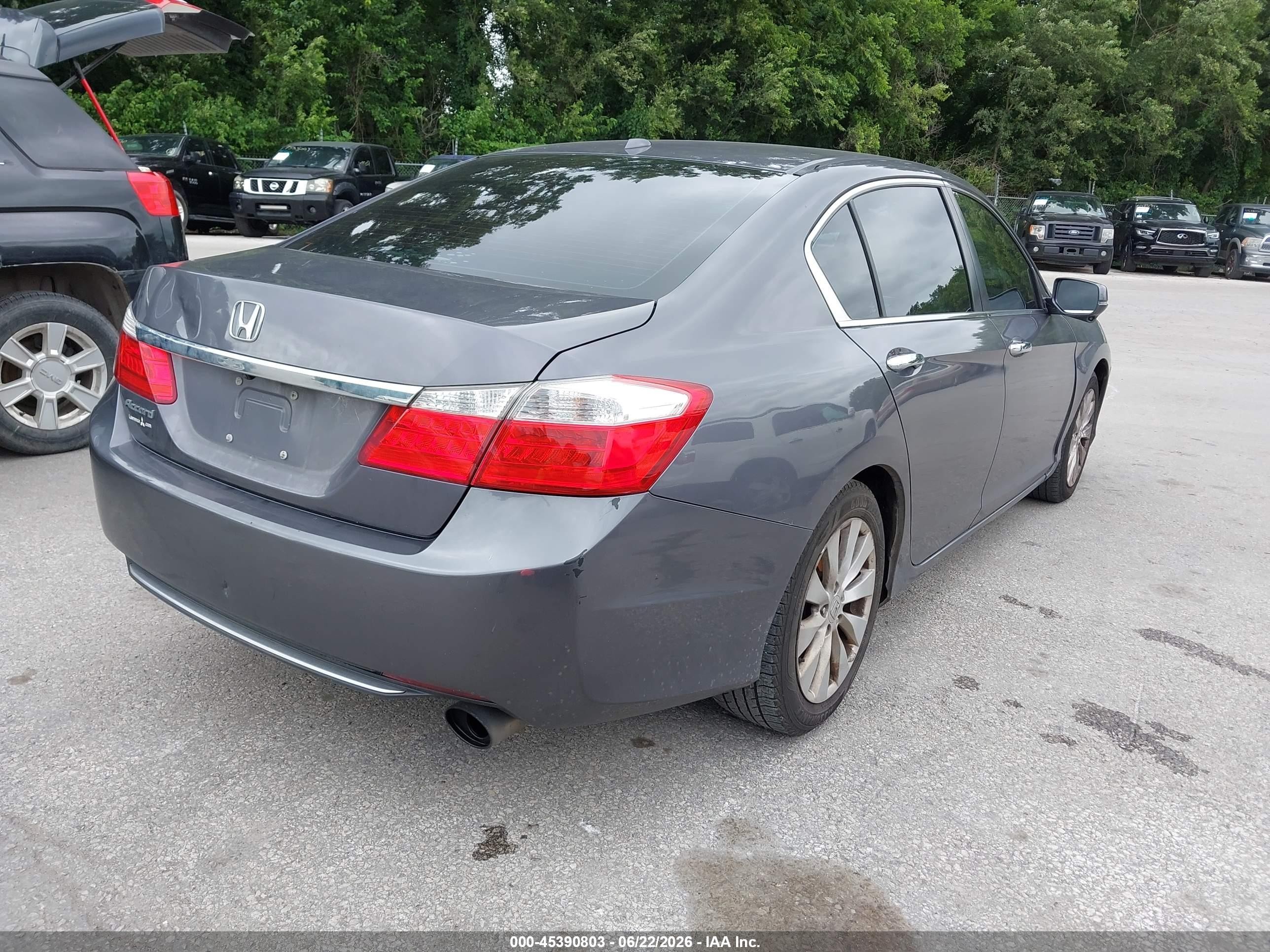 2015 Honda Accord Ex-l Серый vin: 1HGCR2F85FA010619