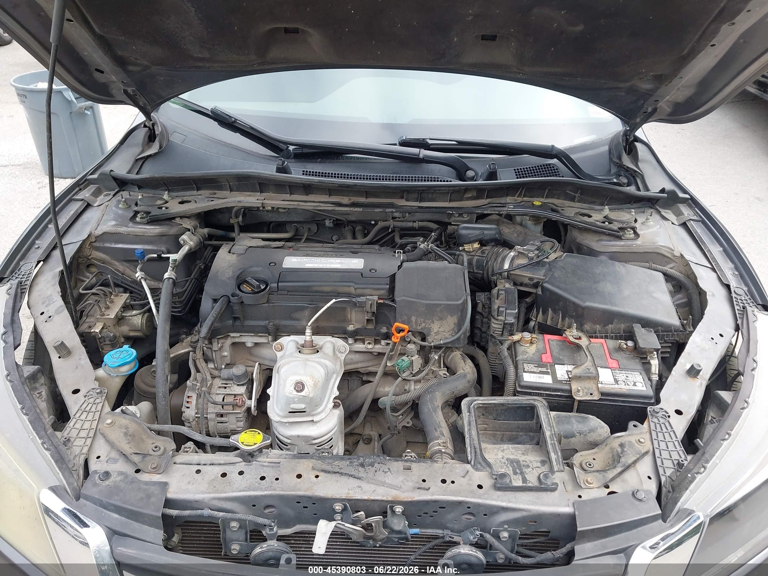 2015 Honda Accord Ex-l Серый vin: 1HGCR2F85FA010619