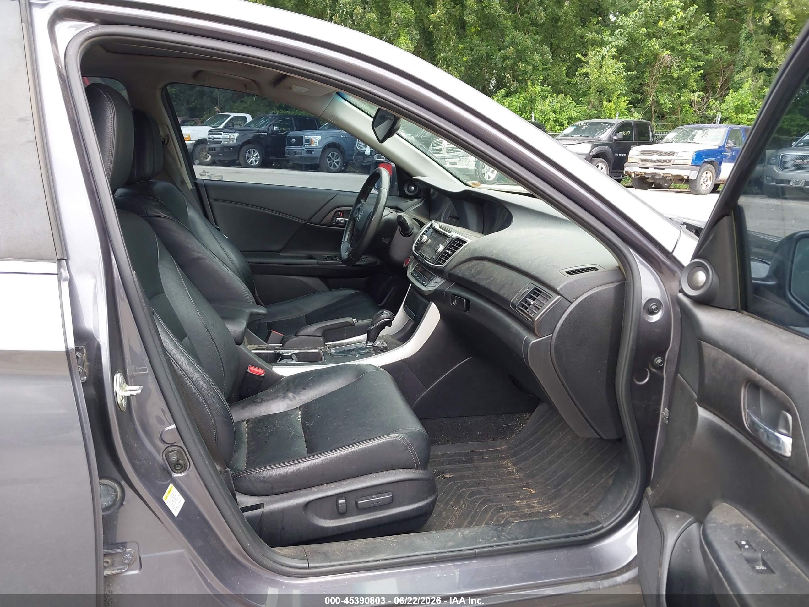 2015 Honda Accord Ex-l Серый vin: 1HGCR2F85FA010619