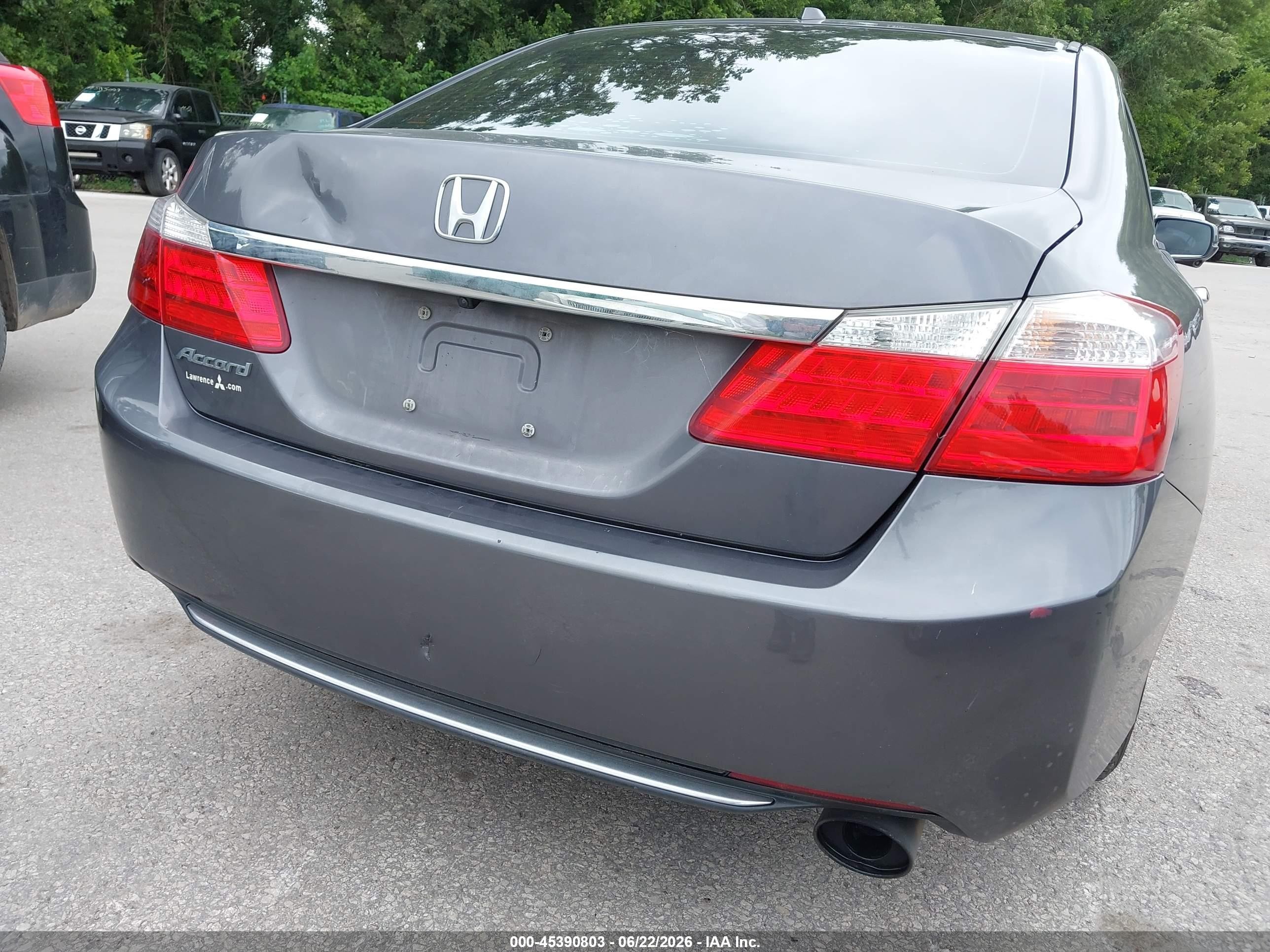 2015 Honda Accord Ex-l Серый vin: 1HGCR2F85FA010619