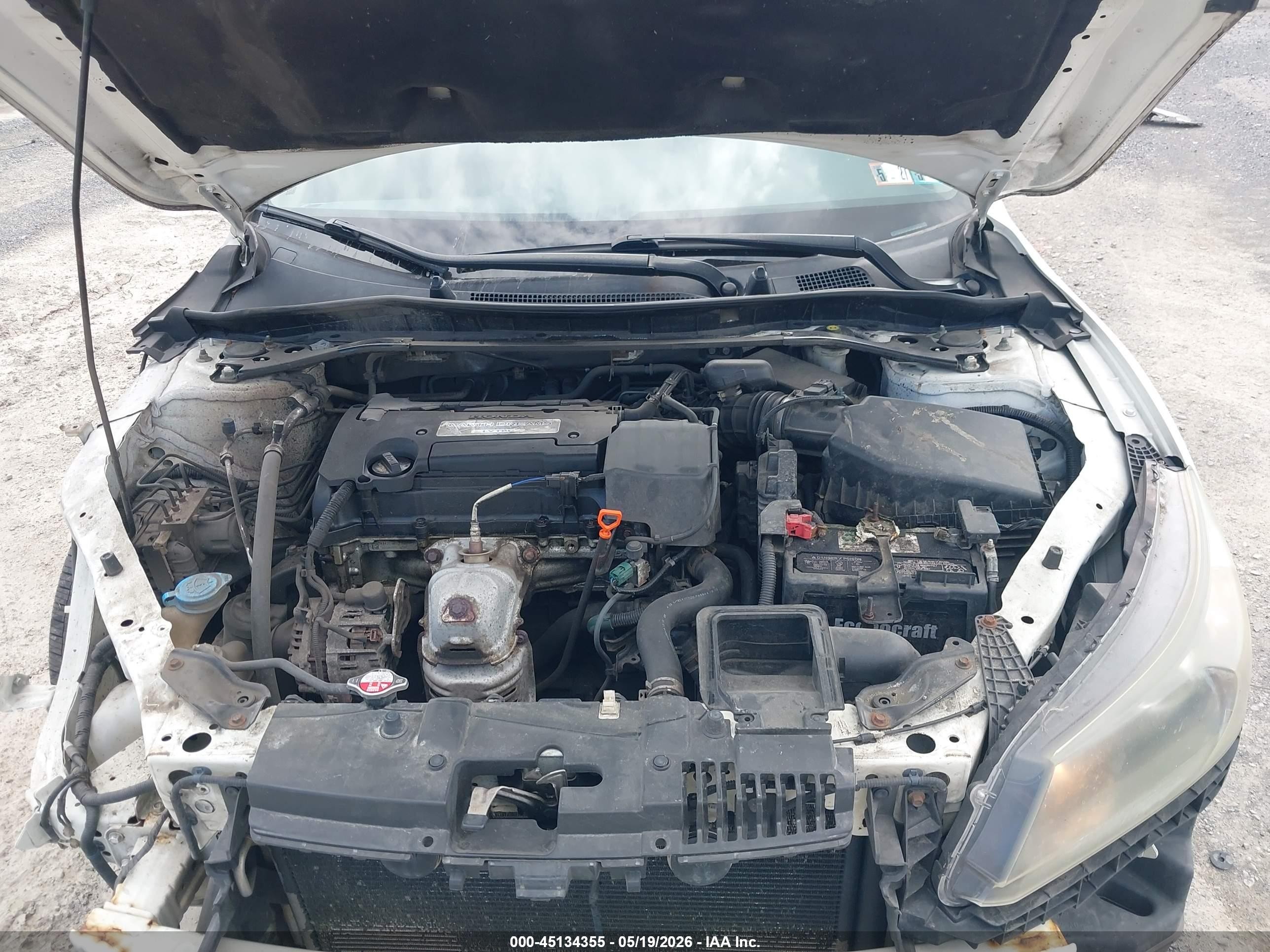 2015 Honda Accord Ex-l White vin: 1HGCR2F85FA028540