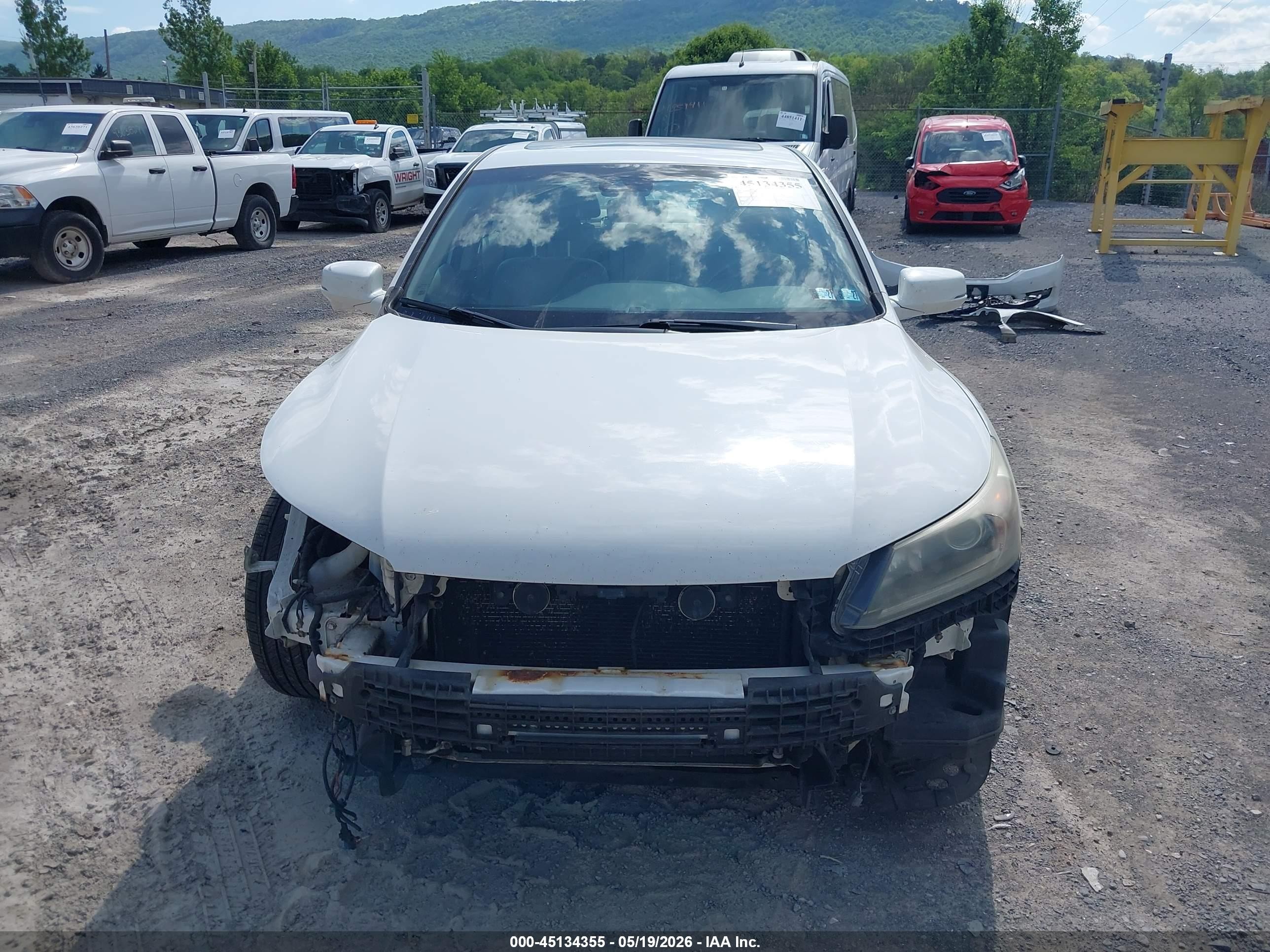 2015 Honda Accord Ex-l White vin: 1HGCR2F85FA028540