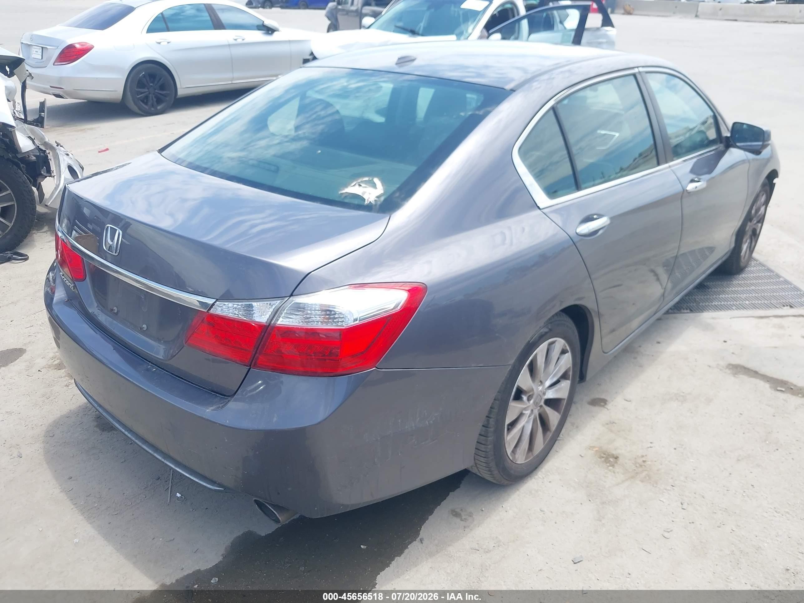 2015 Honda Accord Ex-l Gray vin: 1HGCR2F85FA053339