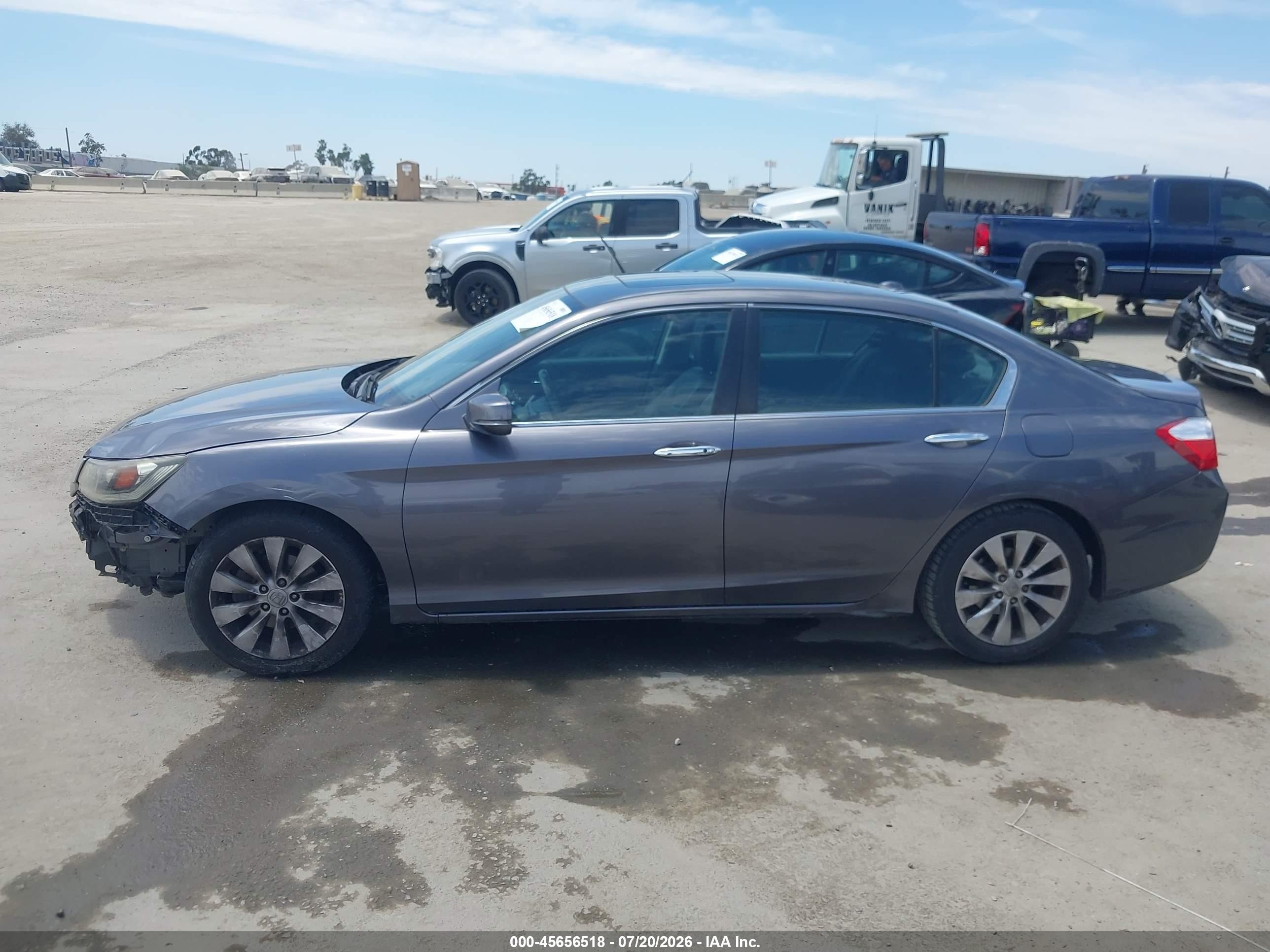 2015 Honda Accord Ex-l Gray vin: 1HGCR2F85FA053339
