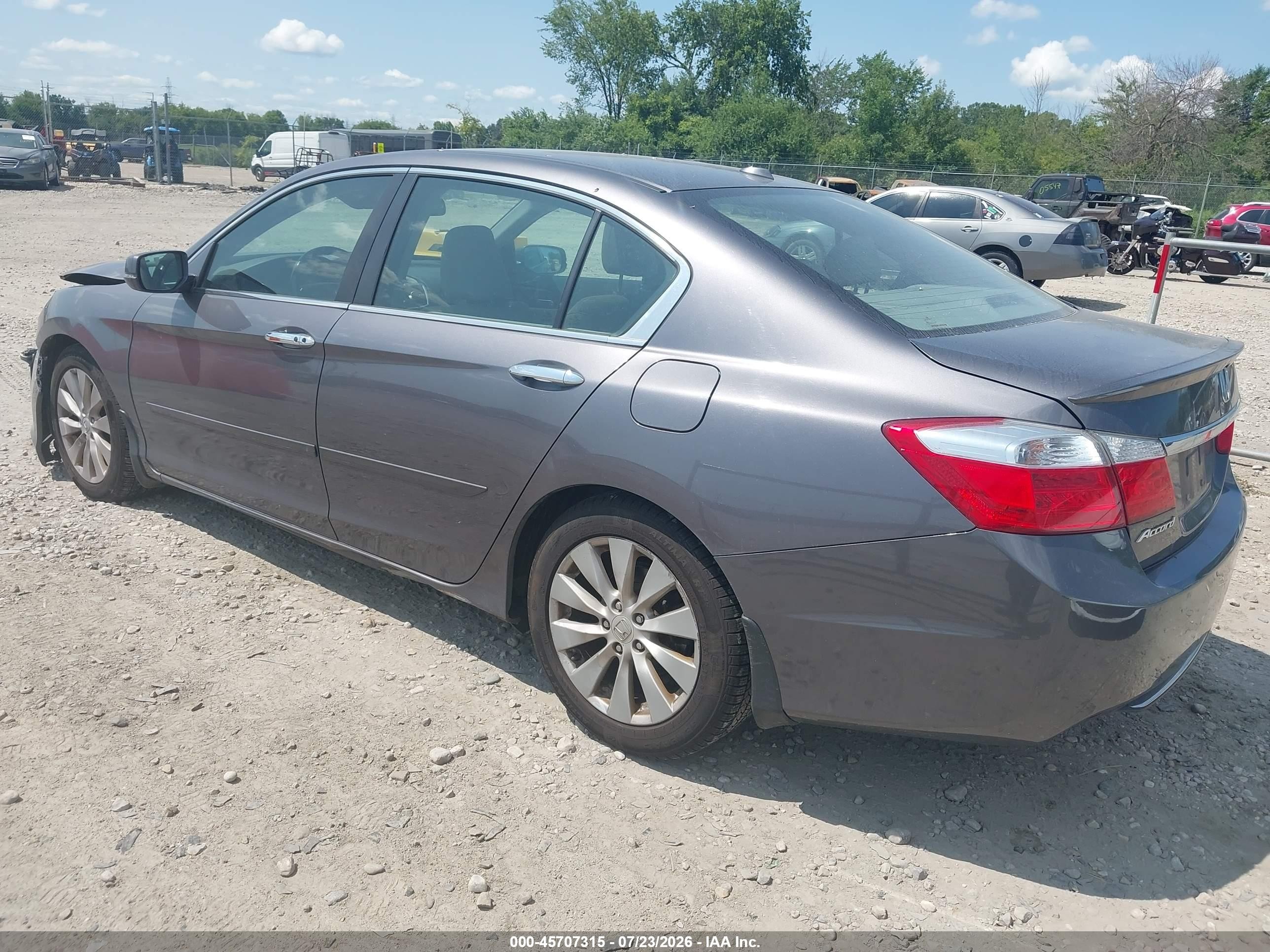 2015 Honda Accord Ex-l Gray vin: 1HGCR2F85FA053356