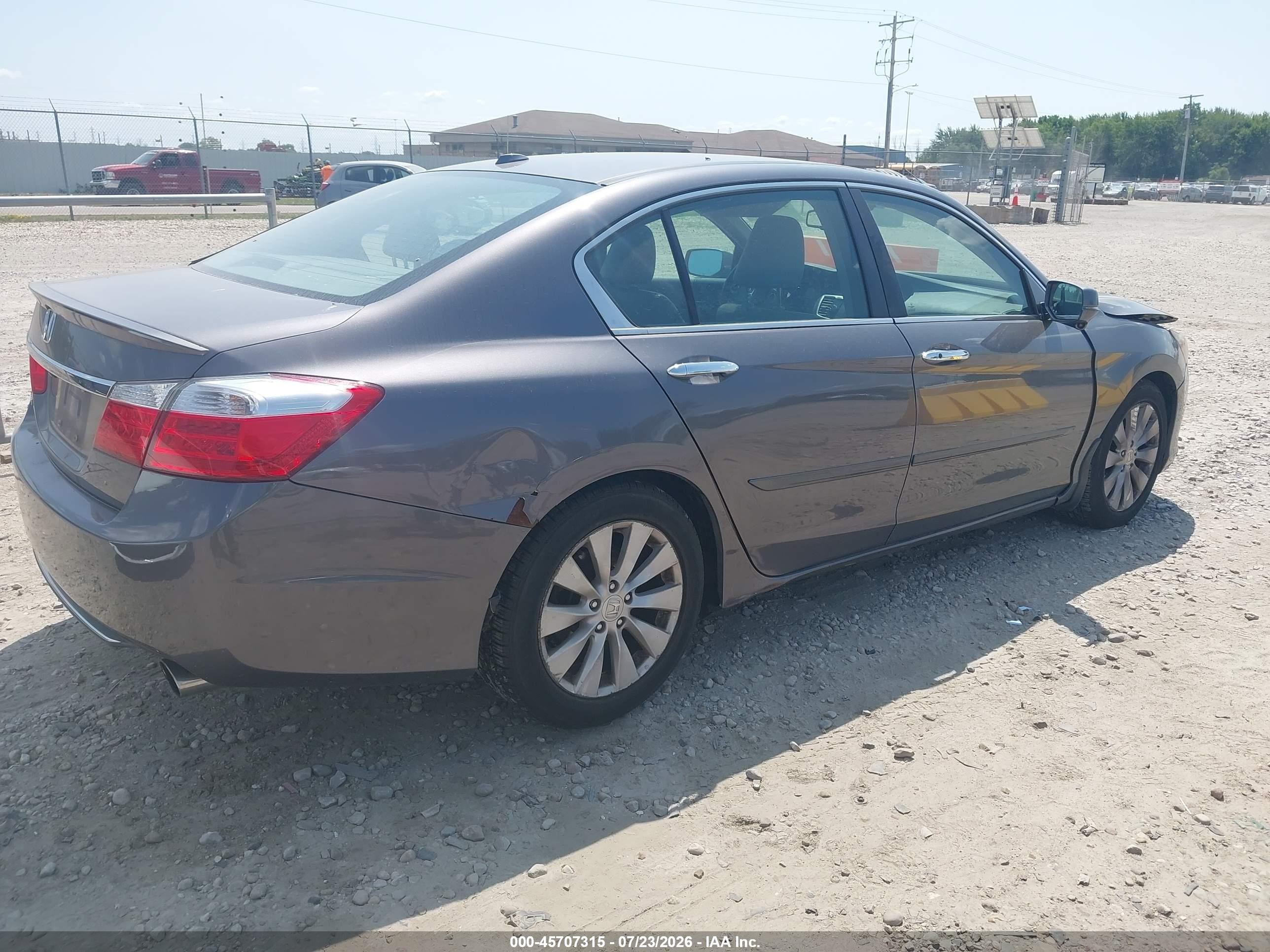2015 Honda Accord Ex-l Gray vin: 1HGCR2F85FA053356