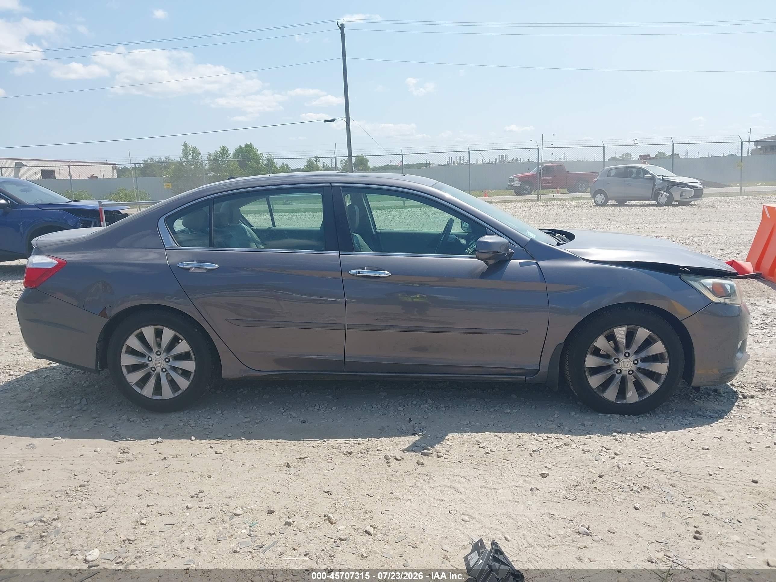 2015 Honda Accord Ex-l Gray vin: 1HGCR2F85FA053356