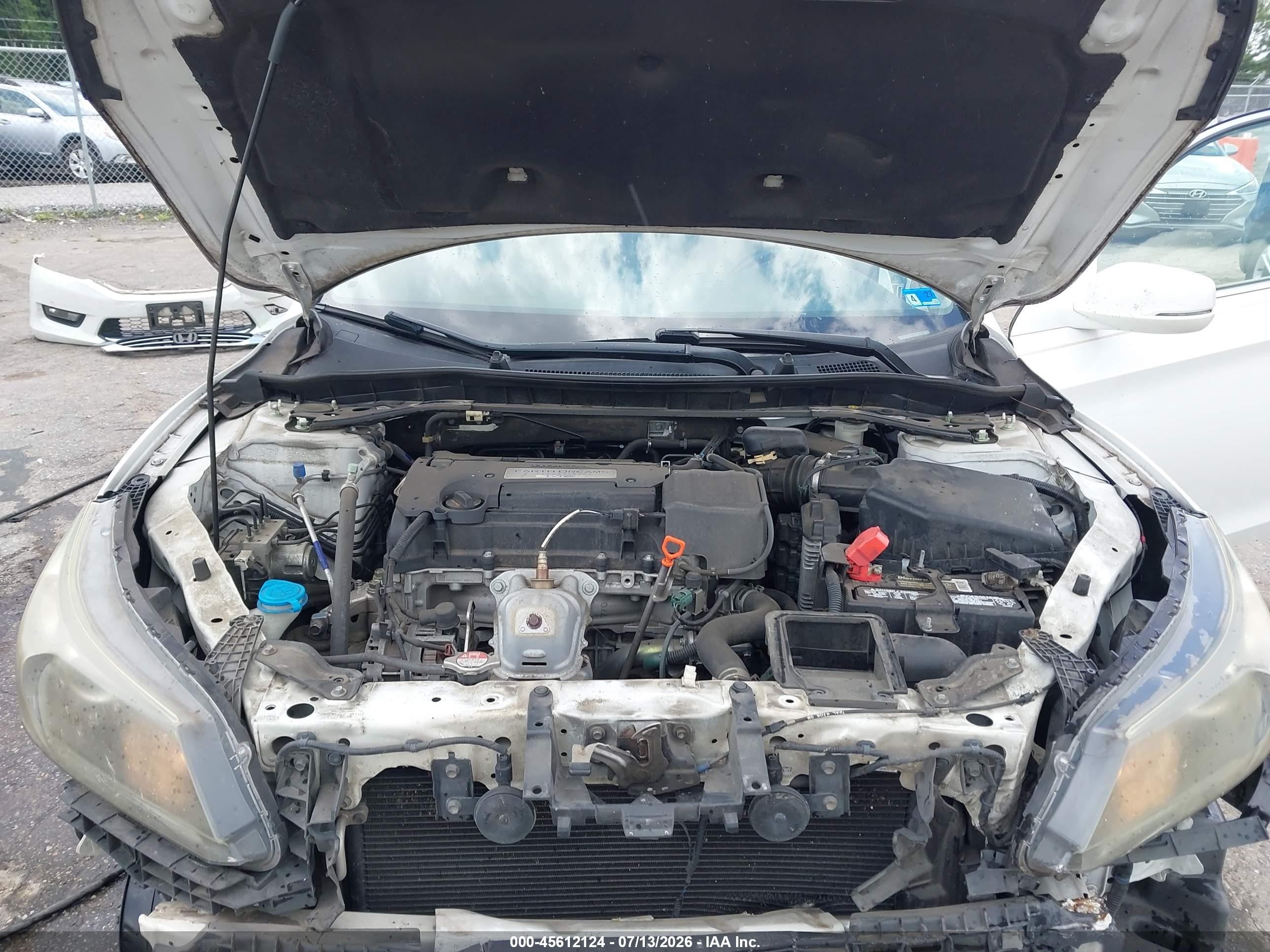 2015 Honda Accord Ex-l White vin: 1HGCR2F85FA060677
