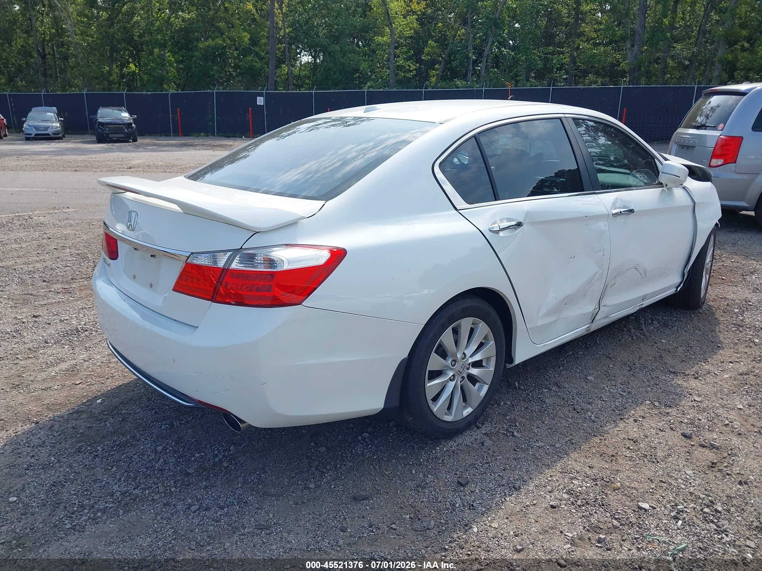 2015 Honda Accord Ex-l White vin: 1HGCR2F85FA062879