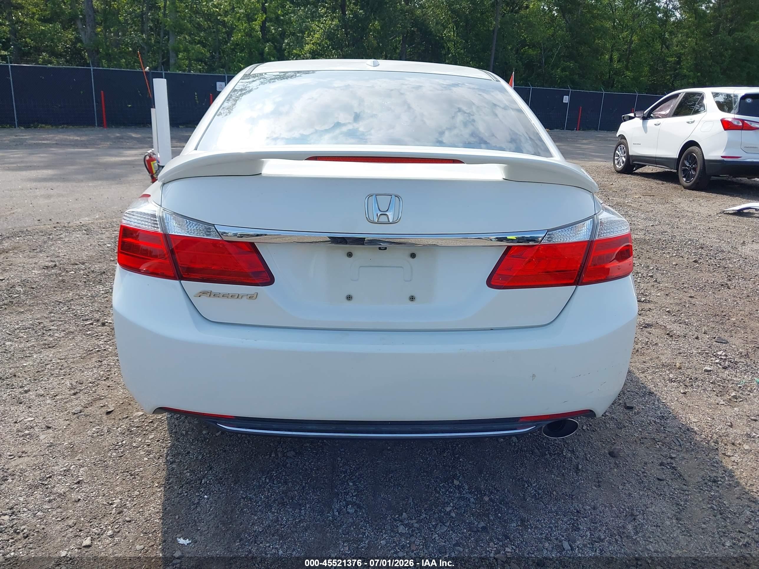 2015 Honda Accord Ex-l White vin: 1HGCR2F85FA062879