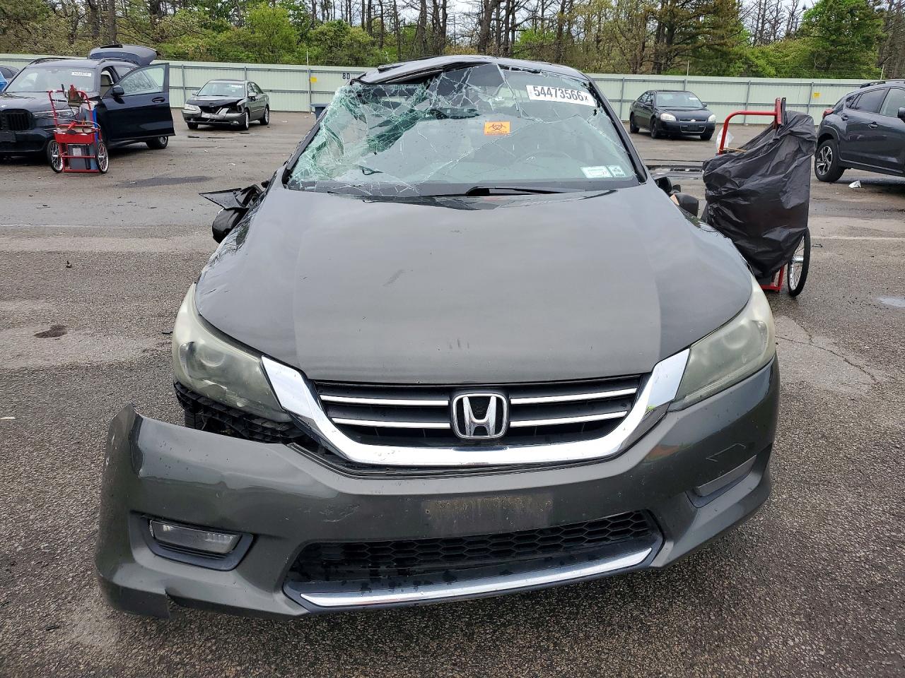 2015 Honda Accord Exl Gray vin: 1HGCR2F85FA063854