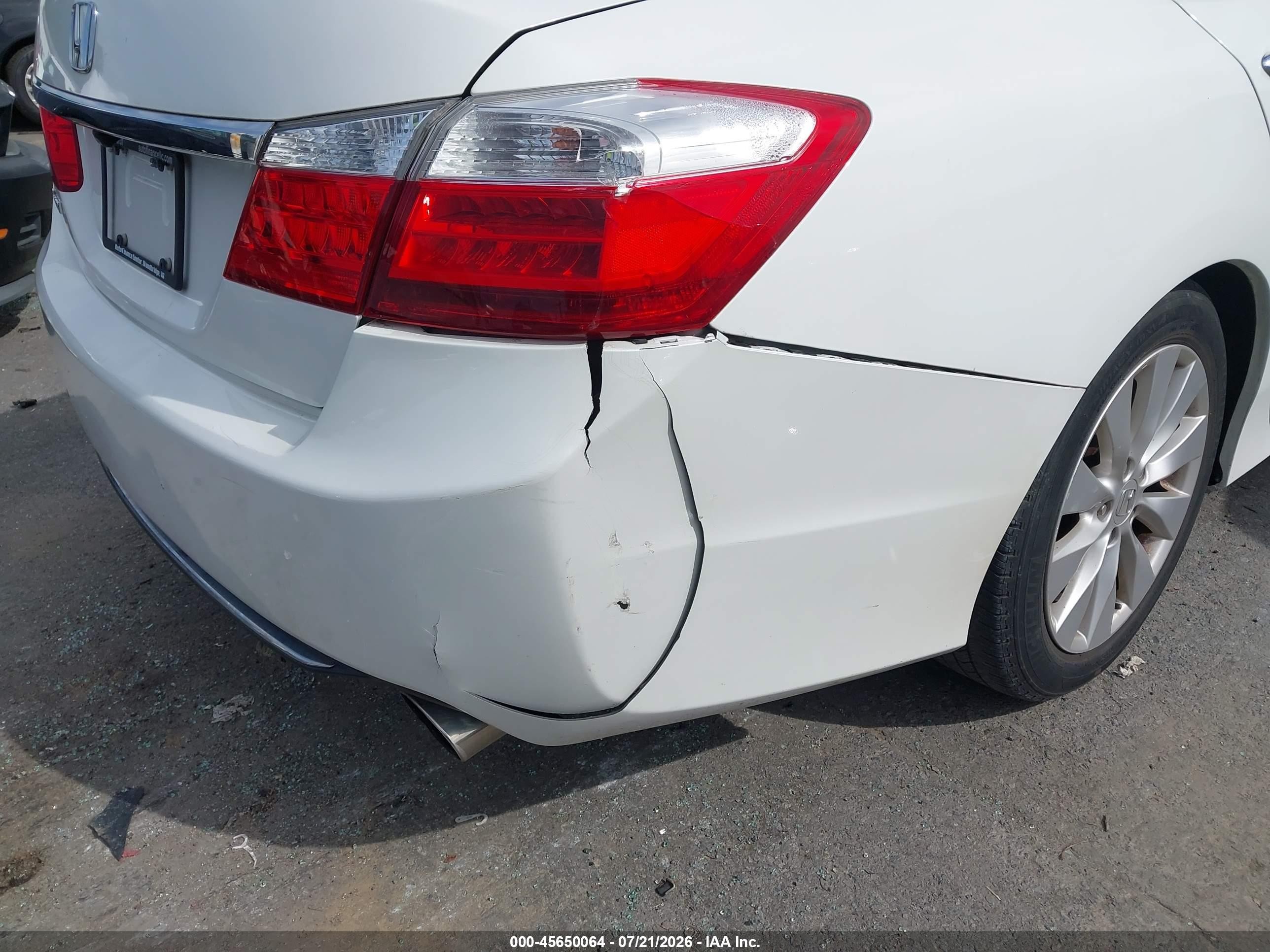 2015 Honda Accord Ex-l White vin: 1HGCR2F85FA065944