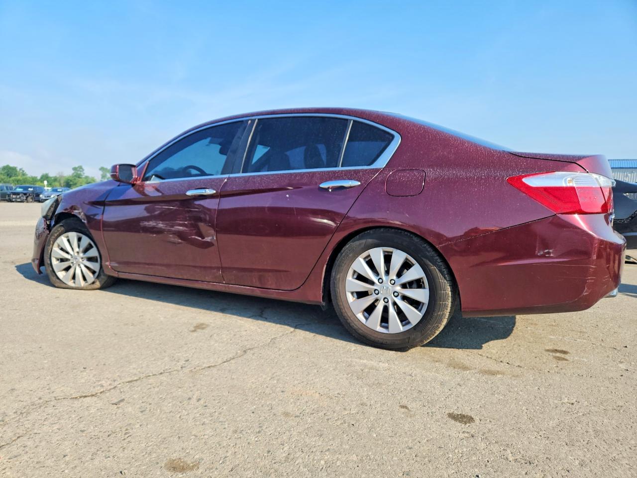 2015 Honda Accord Exl Maroon vin: 1HGCR2F85FA075051