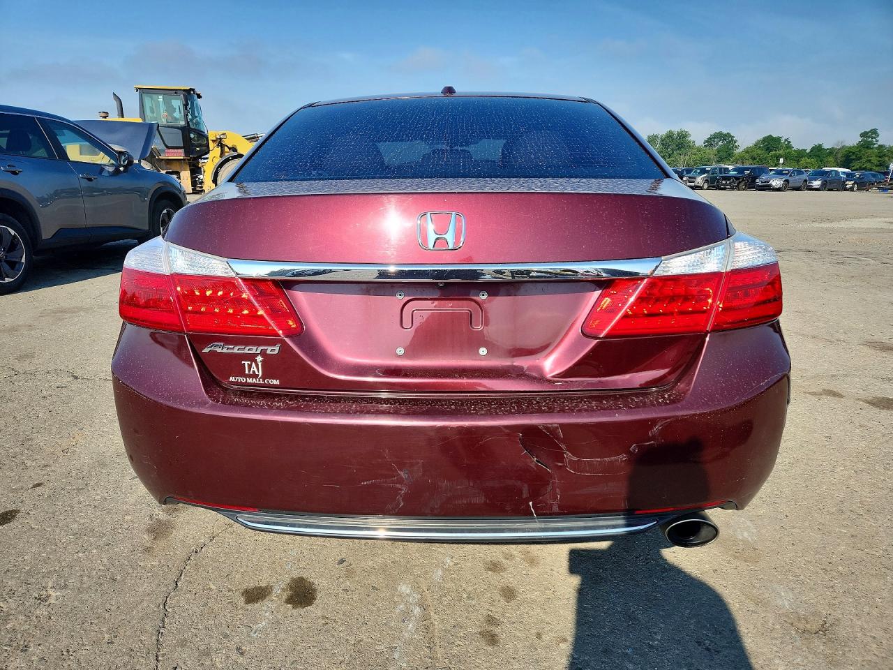 2015 Honda Accord Exl Maroon vin: 1HGCR2F85FA075051