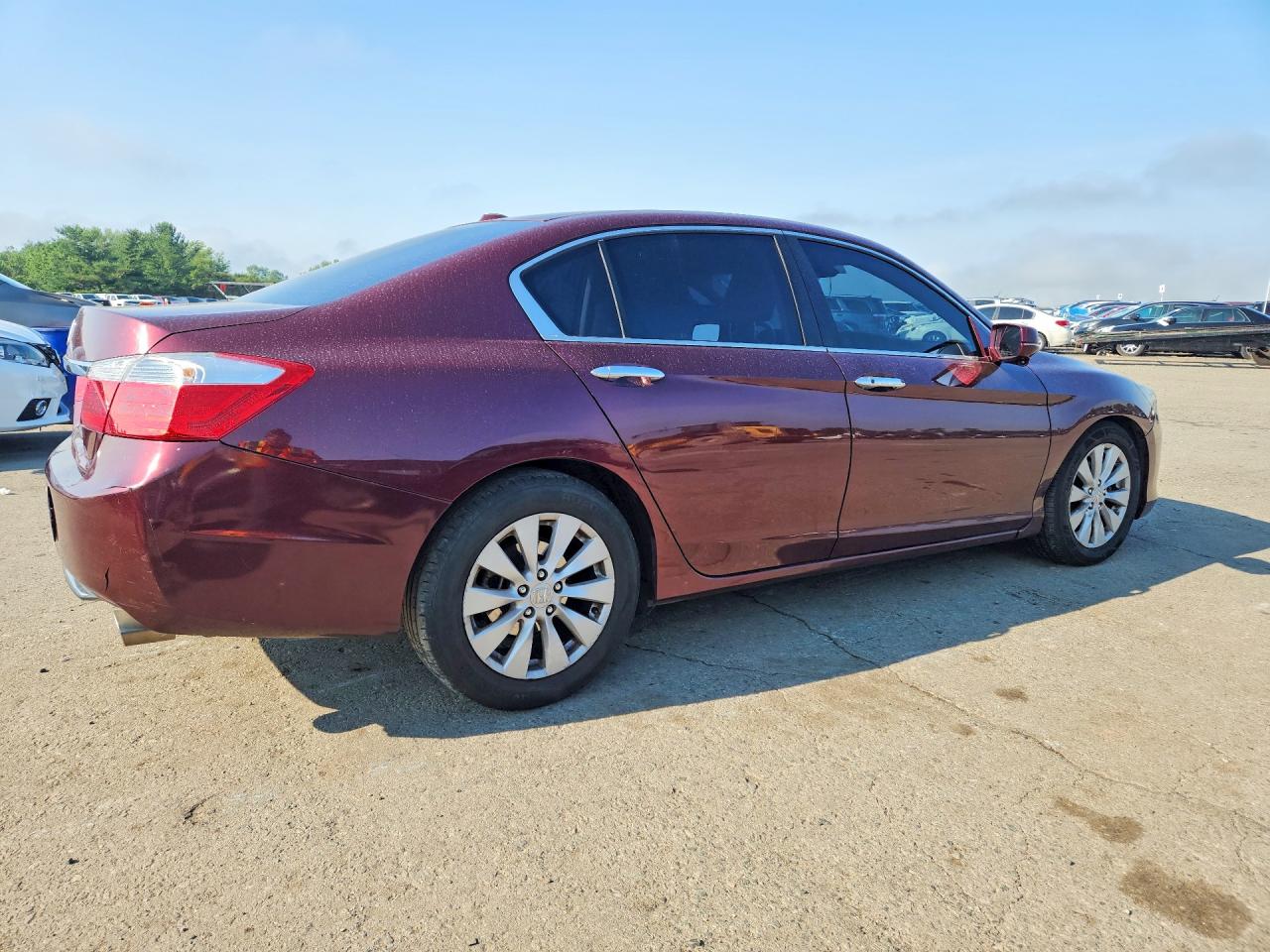2015 Honda Accord Exl Maroon vin: 1HGCR2F85FA075051