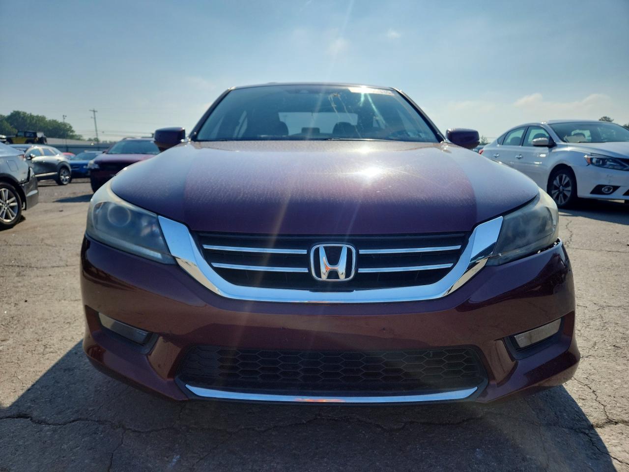 2015 Honda Accord Exl Maroon vin: 1HGCR2F85FA075051