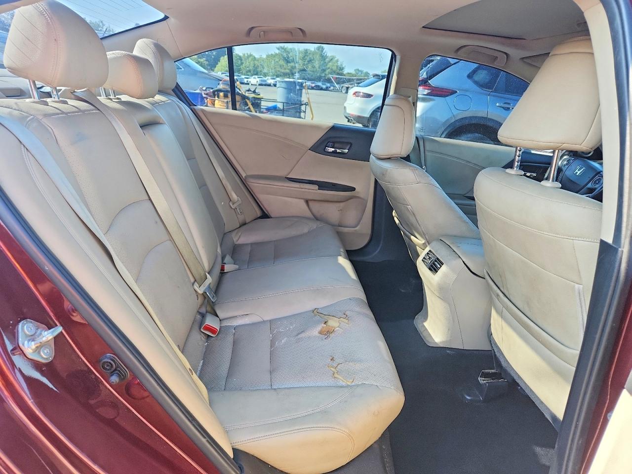 2015 Honda Accord Exl Maroon vin: 1HGCR2F85FA075051