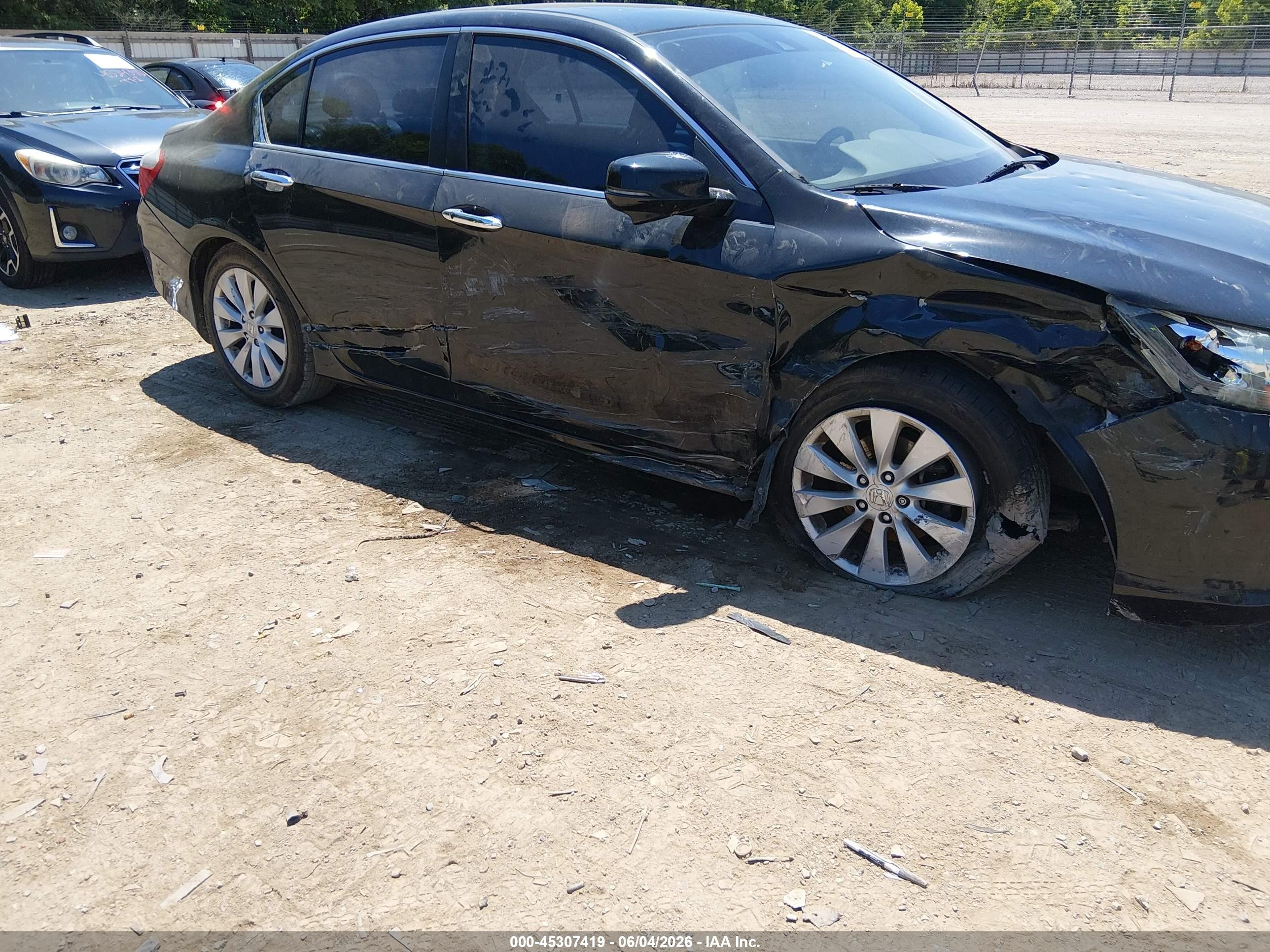 2015 Honda Accord Ex-l Black vin: 1HGCR2F85FA088673