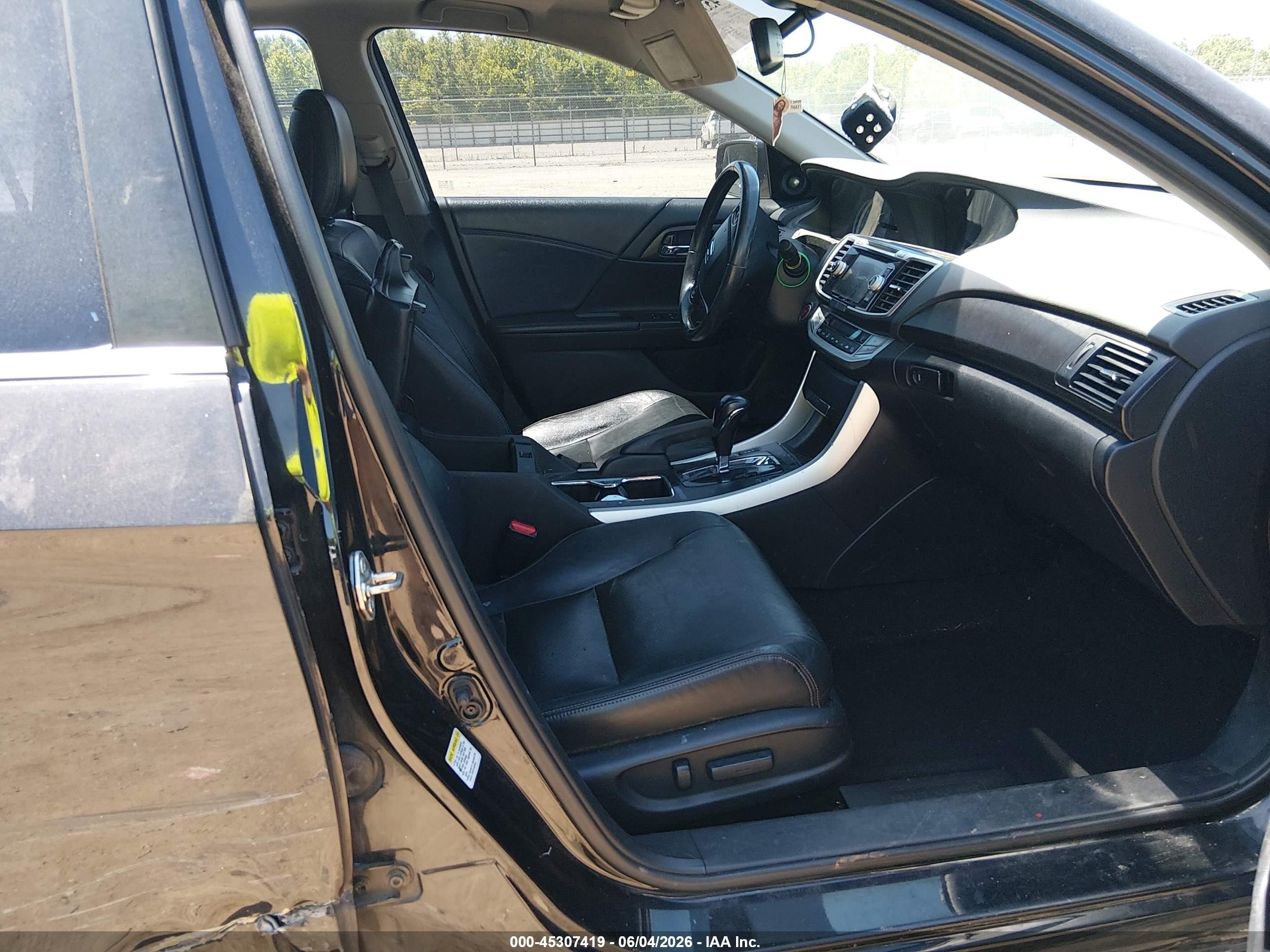 2015 Honda Accord Ex-l Black vin: 1HGCR2F85FA088673